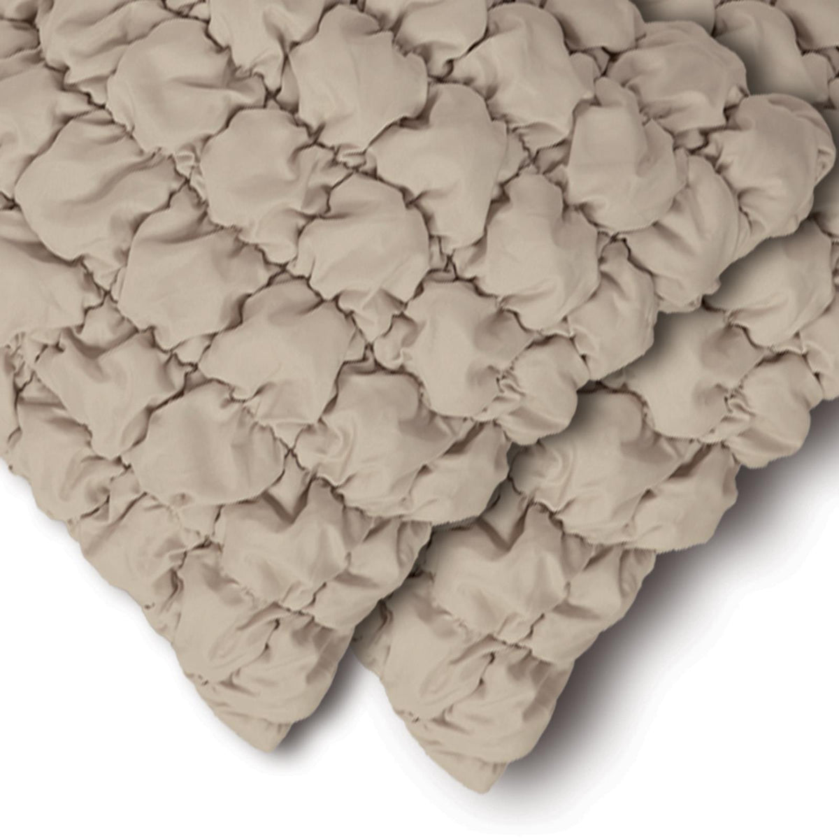 OHS Filled Quilted Seersucker Duvet Cover Bedding Set