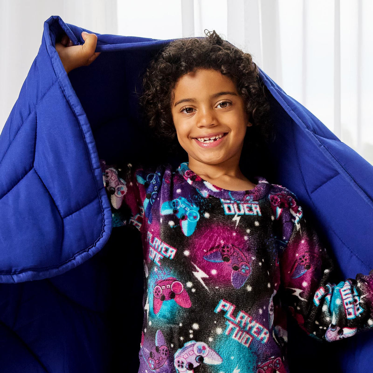 OHS Print Pyjama Set Pull Over Soft Fleece Kids Winter Loungewear Nightwear