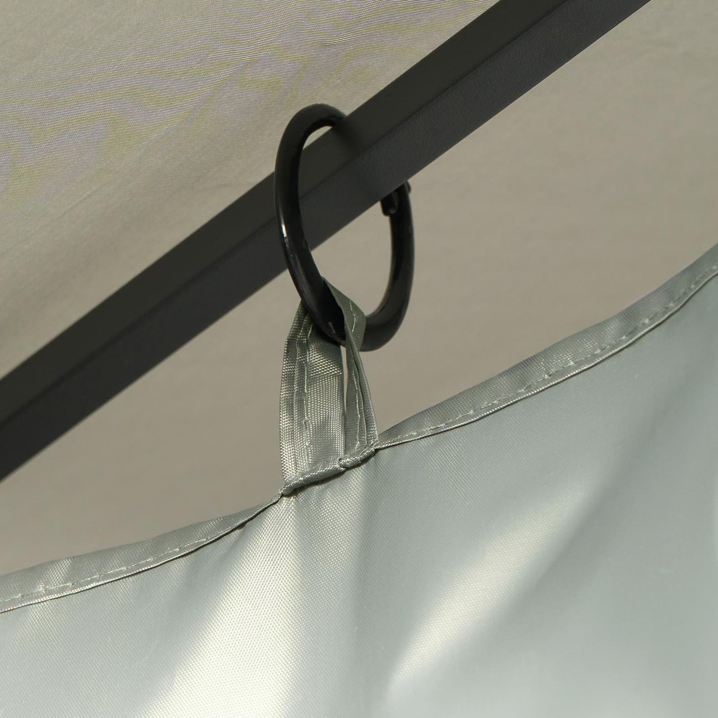 OHS Metal Garden Gazebo with Curtains Outdoor Party Tent Canopy Waterproof