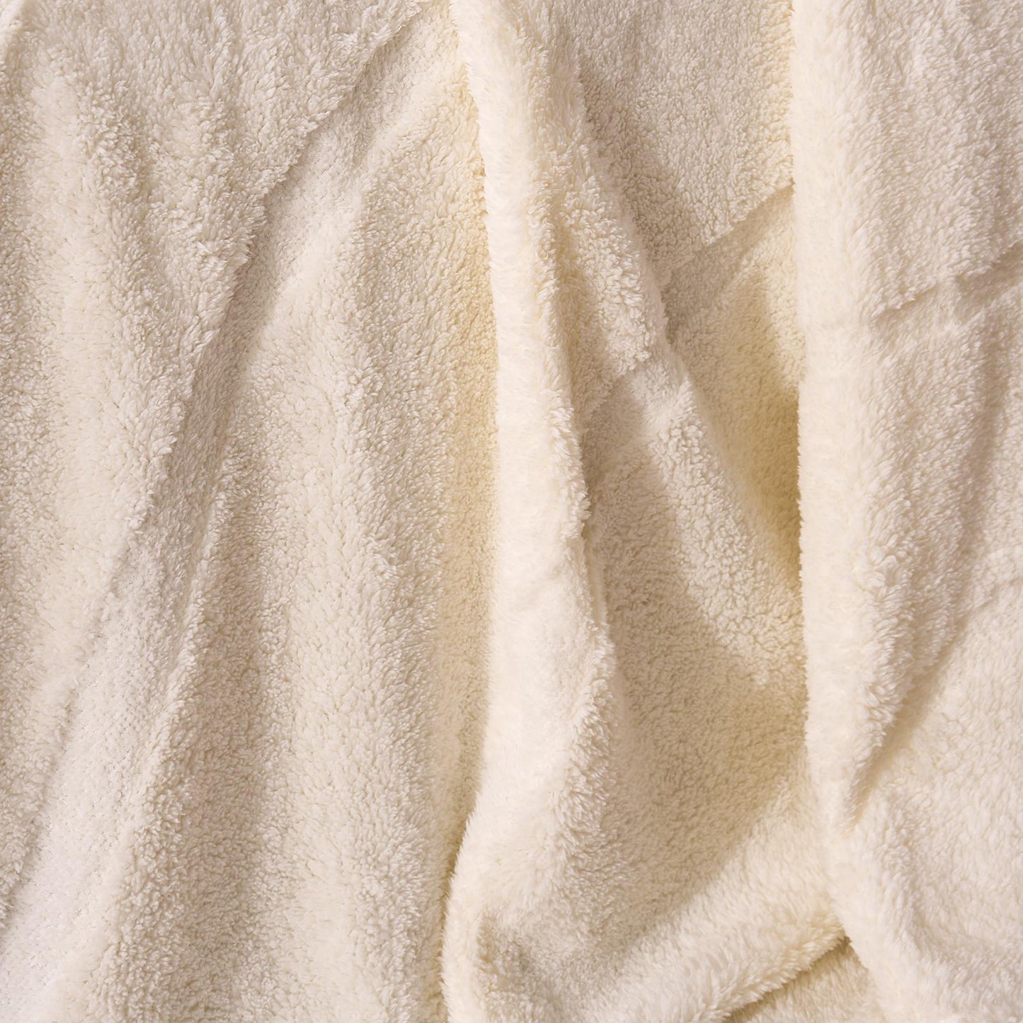 OHS Tufted Contour Throw Teddy Fleece Blanket Winter Soft Warm Bedspread