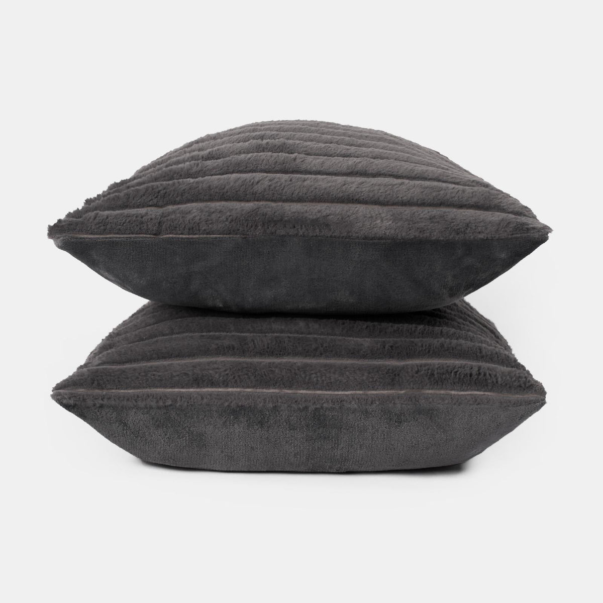 OHS Thick Rib Cushion Covers Faux Fur Soft Fleece Square Pillowcases Home Decor