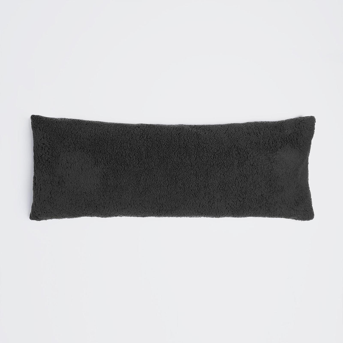 OHS Long Bolster Pillow Teddy Fleece Body Neck Pregnancy Support Cushion