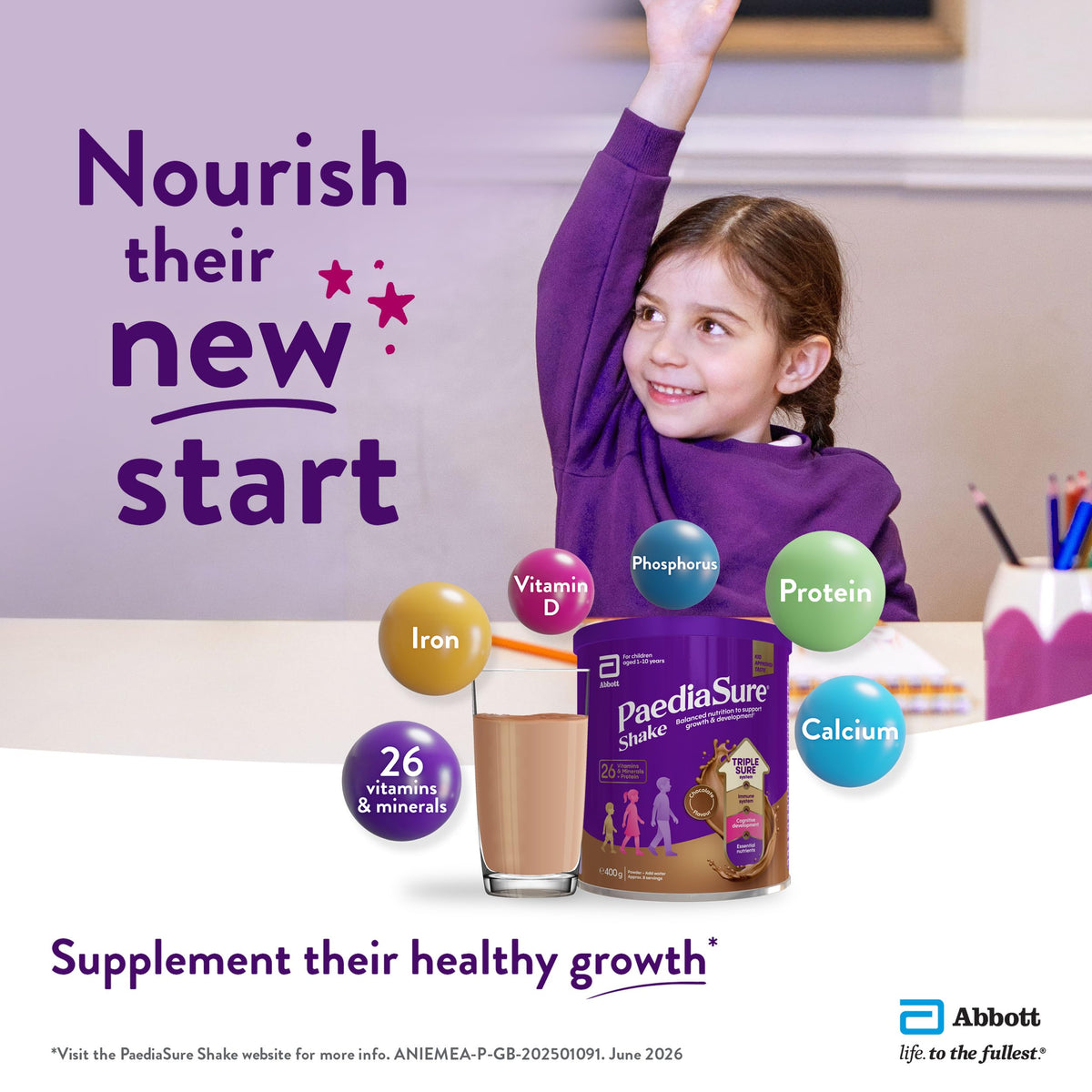 PaediaSure Shake – Cookies & Cream – Multivitamin for Kids – 400g
