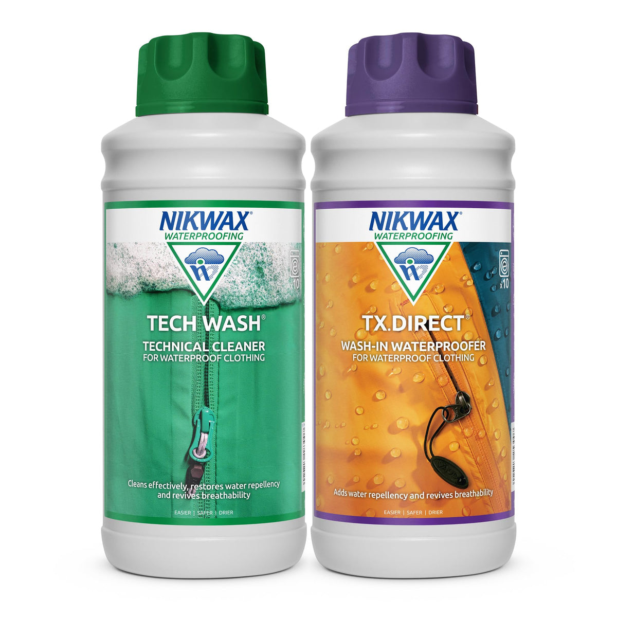 Nikwax Hardshell Cleaning & Waterproofing Duo-Pack
