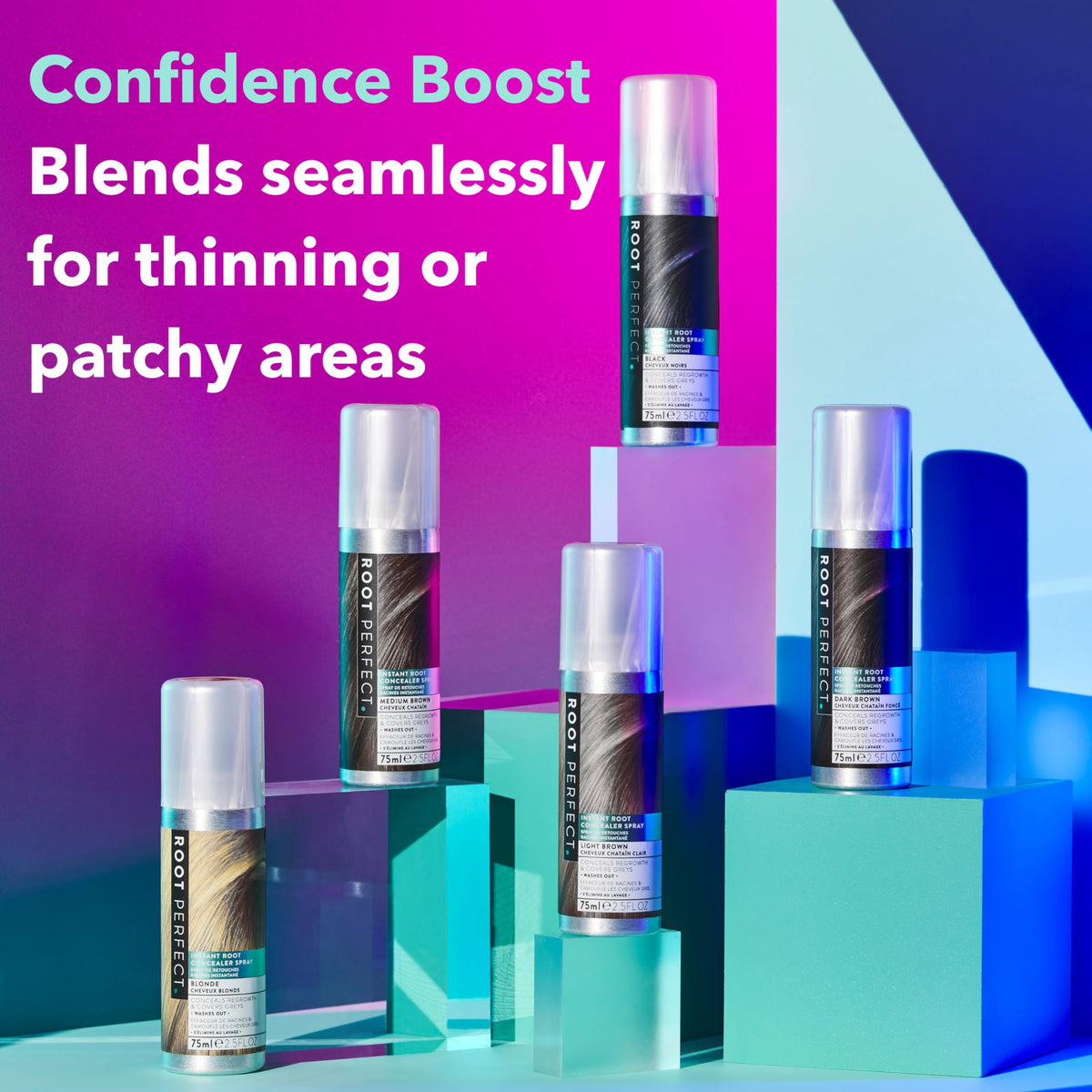 Root Perfect Root Touch Up Concealer Spray Dark Brown 75ml