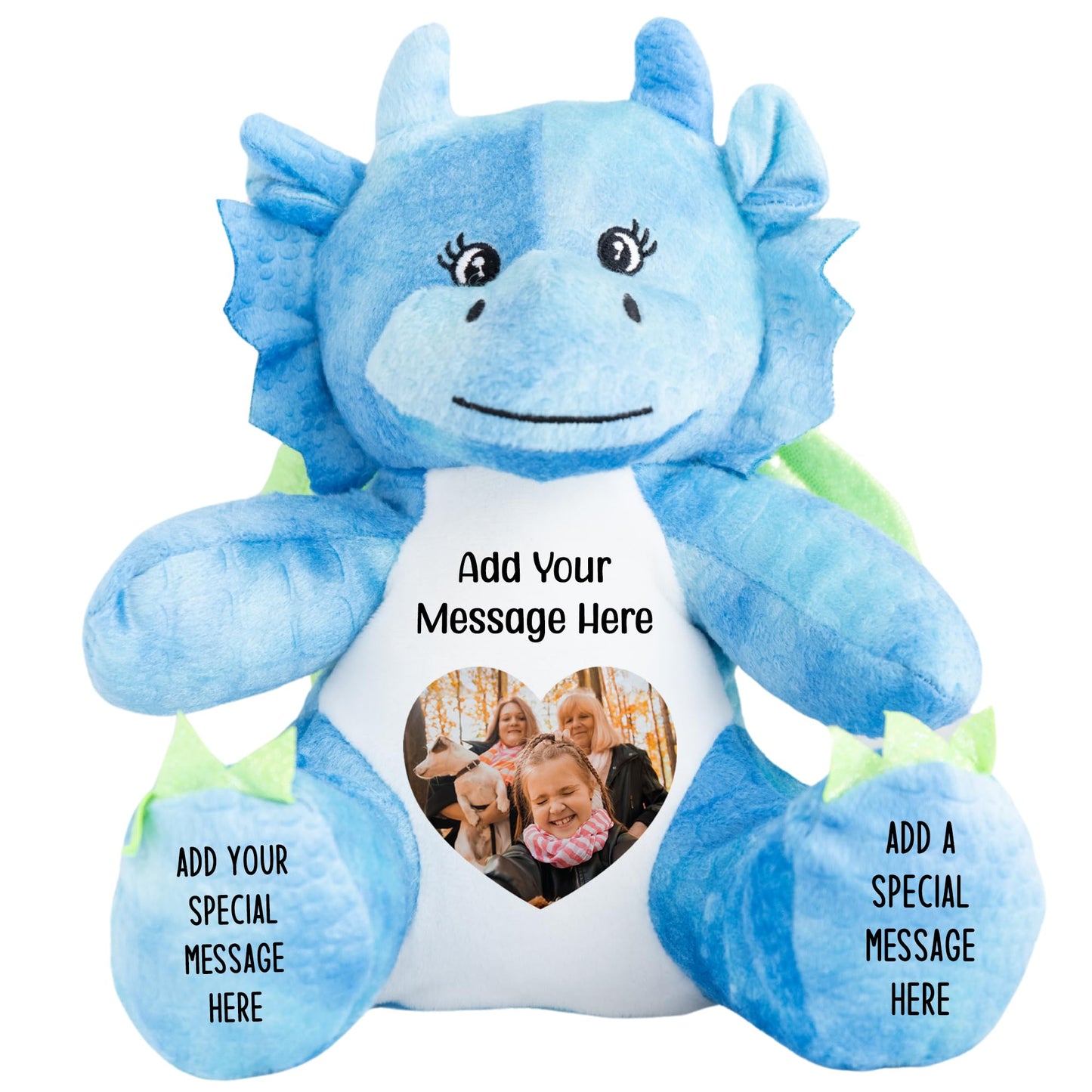 Personalised Photo Teddy Bear – Add Photo on Front & Text on Feet | 28 Styles | Custom Keepsake Gift for Baby, Sympathy, Birthday & More (Brown Teddy Bear)