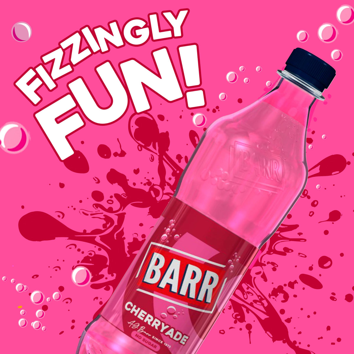 Barr Cream Soda Zero Sugar Sparkling Soft Drink, 24 Pack, 330ml Cans