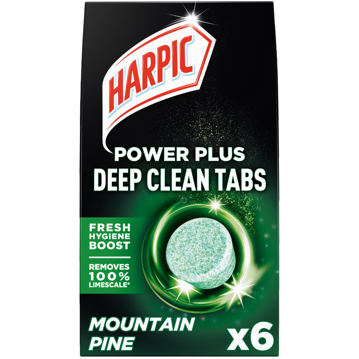 Harpic Power Plus Deep Cleaning Toilet Tablets, Original, 6 pack