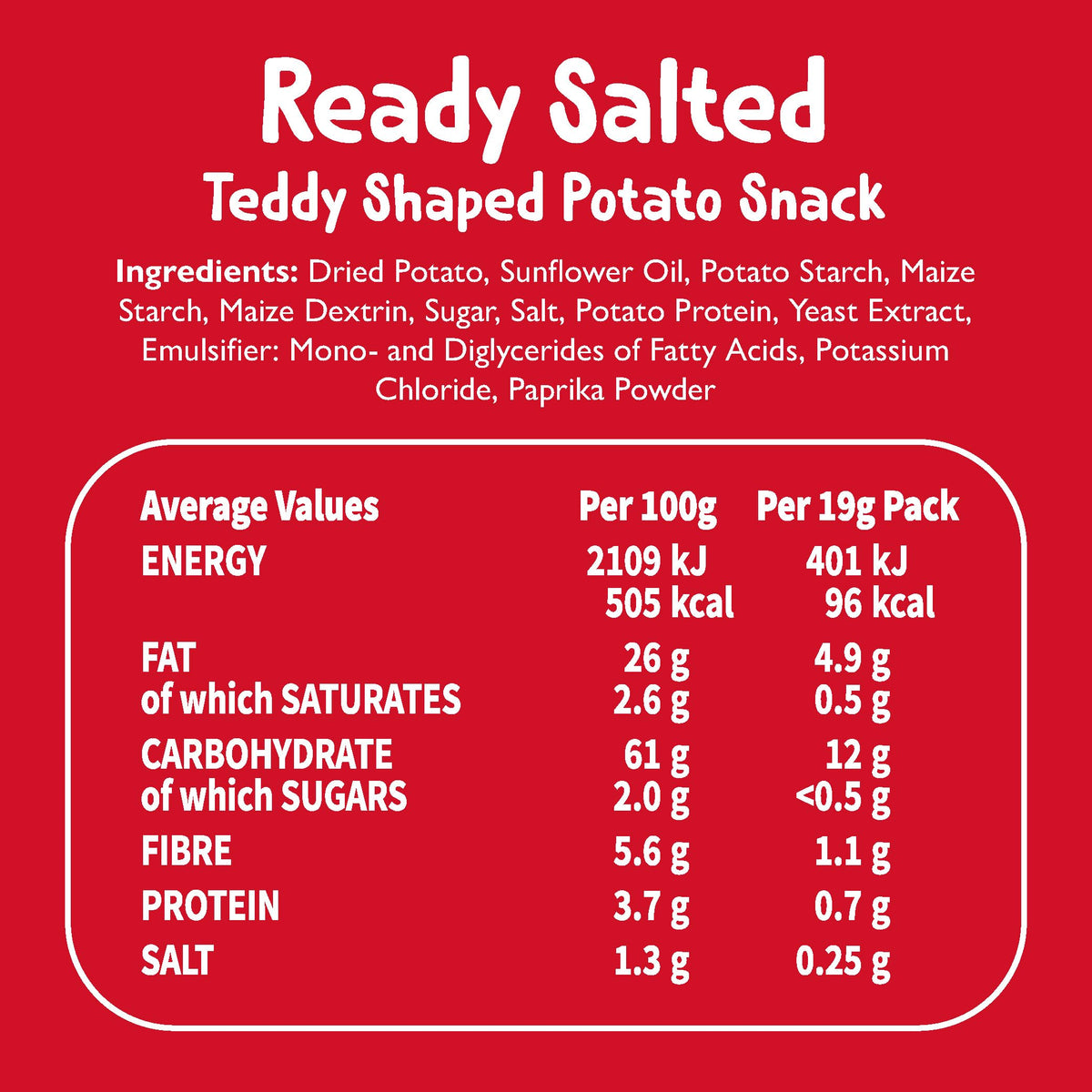 Pom Bear • Original Potato Snacks • Multipack • 6 Bags