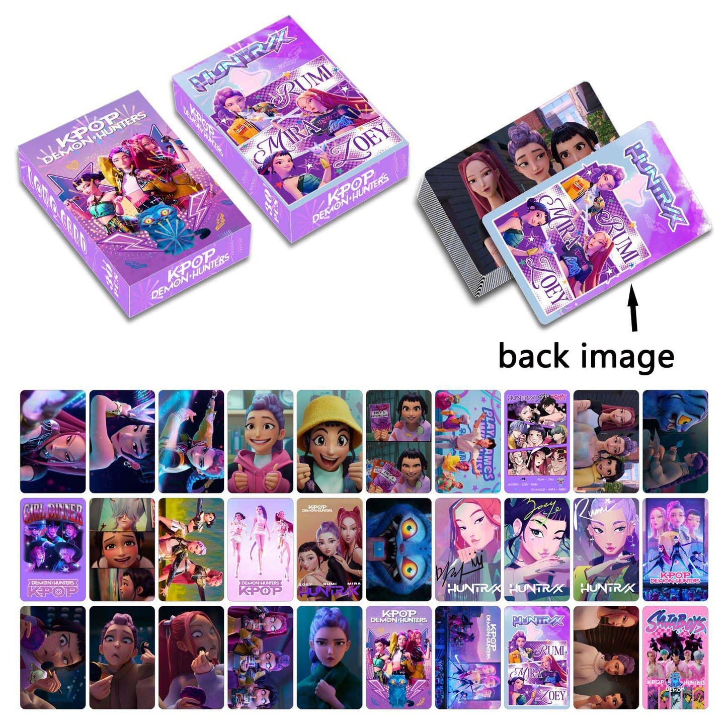 Sanmatic K-Pop Demon LOMO Cards Classic Card Set for Kids Playing for Party Favors and Gift