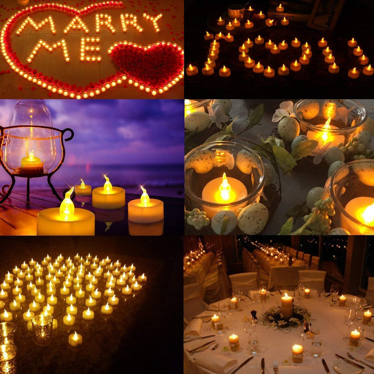 Jialine12 Pack Realistic and Bright Flickering Battery Operated Flameless LED Tea Lights Candles, 200+ tealights Electric Fake Candles for Halloween Weddings Festivals Decoration in Warm Yellow