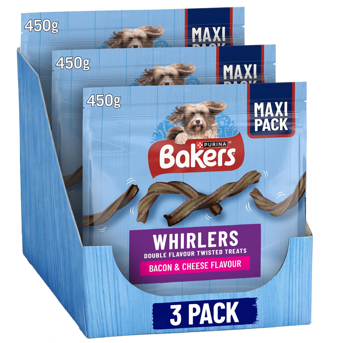 BAKERS Sizzlers Bacon Dog Treats 315g (Pack of 3)