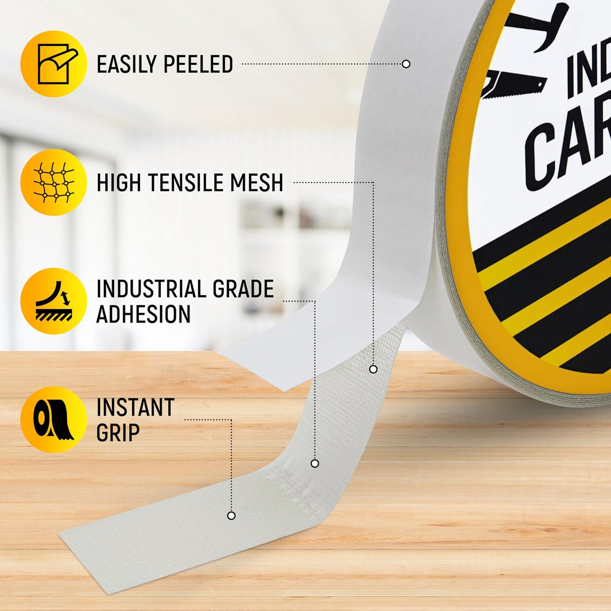 Double Sided Carpet Tape Heavy Duty Rug Gripper 50ft