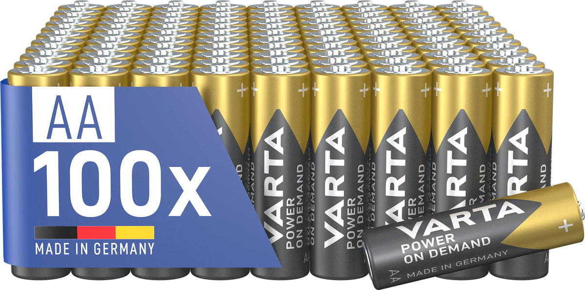 VARTA Batteries AA, Pack of 40, Power on Demand, Alkaline, 1.5 V