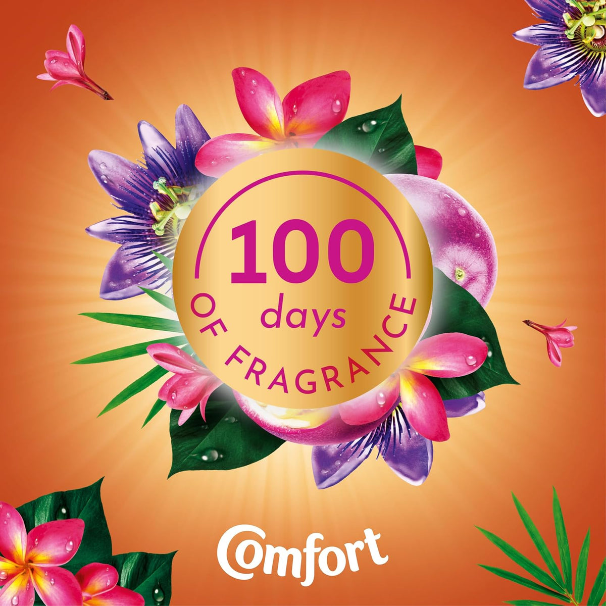 Comfort Creations Passion Bloom Fabric Conditioner with Stay Fresh technology for 100 days of freshness + fragrance* 288 washes (6x 1.44 L )