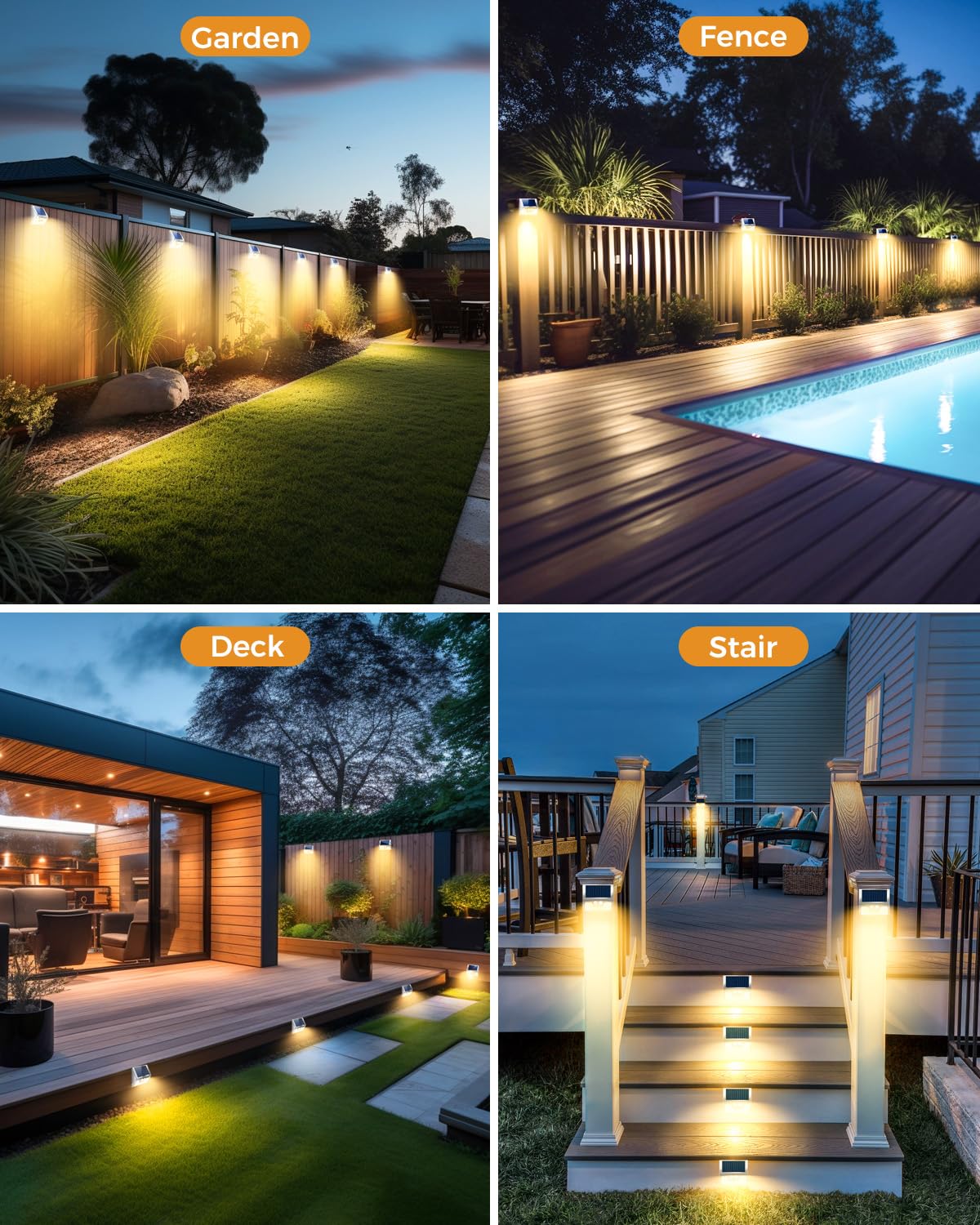 vighep Solar Security Lights Outdoor Motion Sensor, White 318LED Led Solar Powered Light with 3 Lighting Modes, IP65 Waterproof Wireless Pir Wall Light for Outside Garden Fence Yard-Warm White