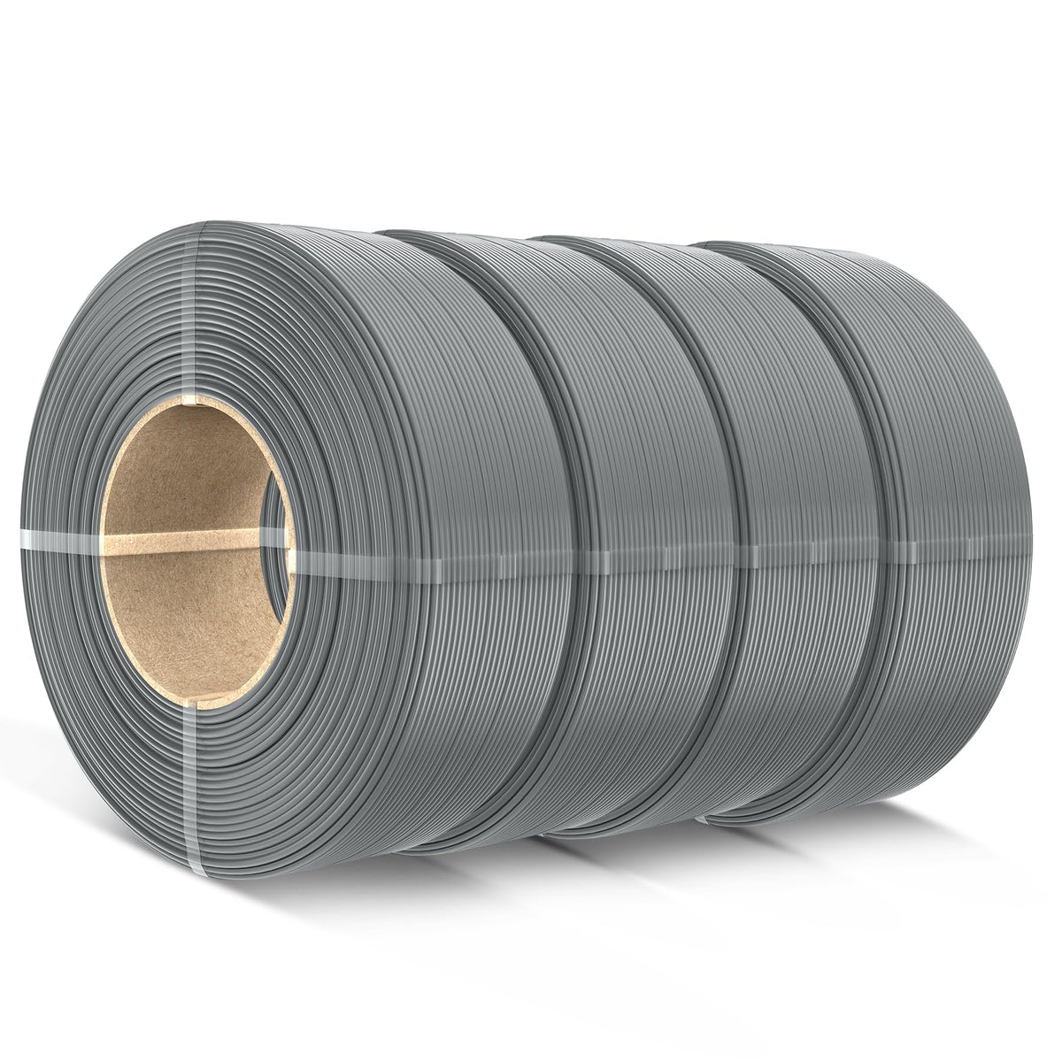 SUNLU 3D Printer Filament PETG Filament Refill 1.75mm,Suitable for SUNLU Third-Generation Reusable spools,Dimensional Accuracy +/- 0.02 mm,1kg per Spool, Pack of 4,4 Black