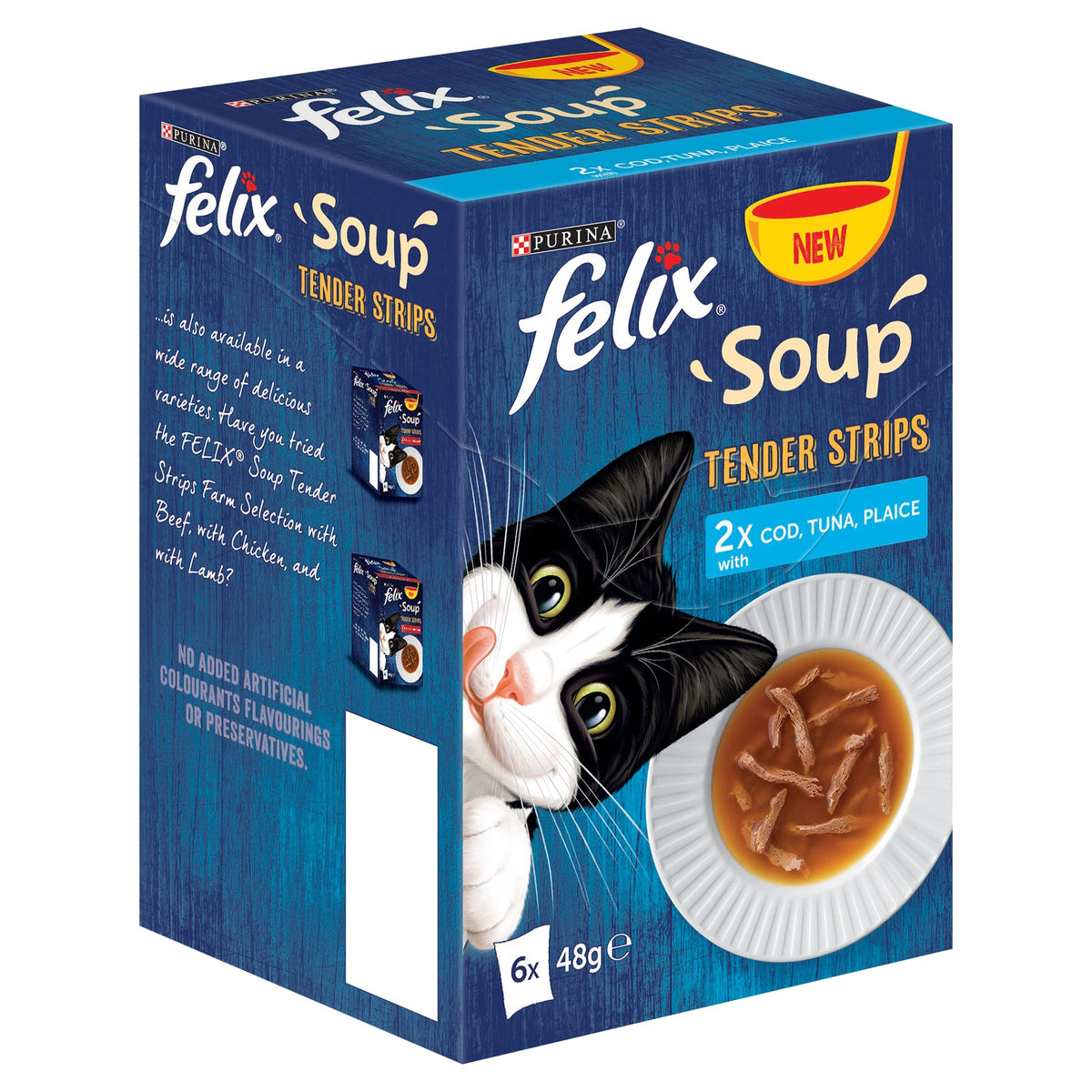 FELIX Tasty Shreds Adult Wet Cat Food Mixed Selection in Gravy Chicken, Beef, Tuna, Salmon 40 x 80g Pouches