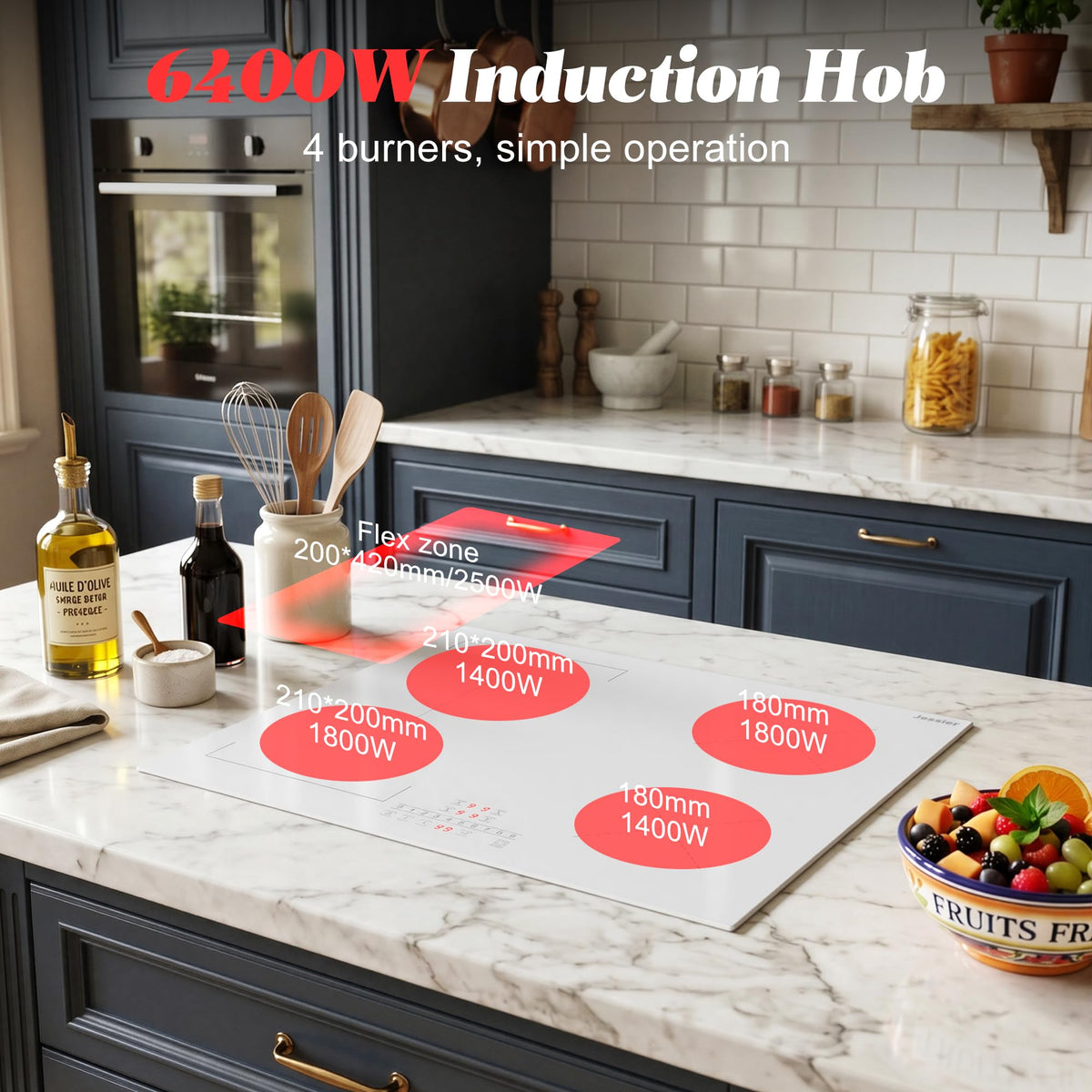 Portable Ceramic Hob, Pulg in Single Electric Hob 3600W
