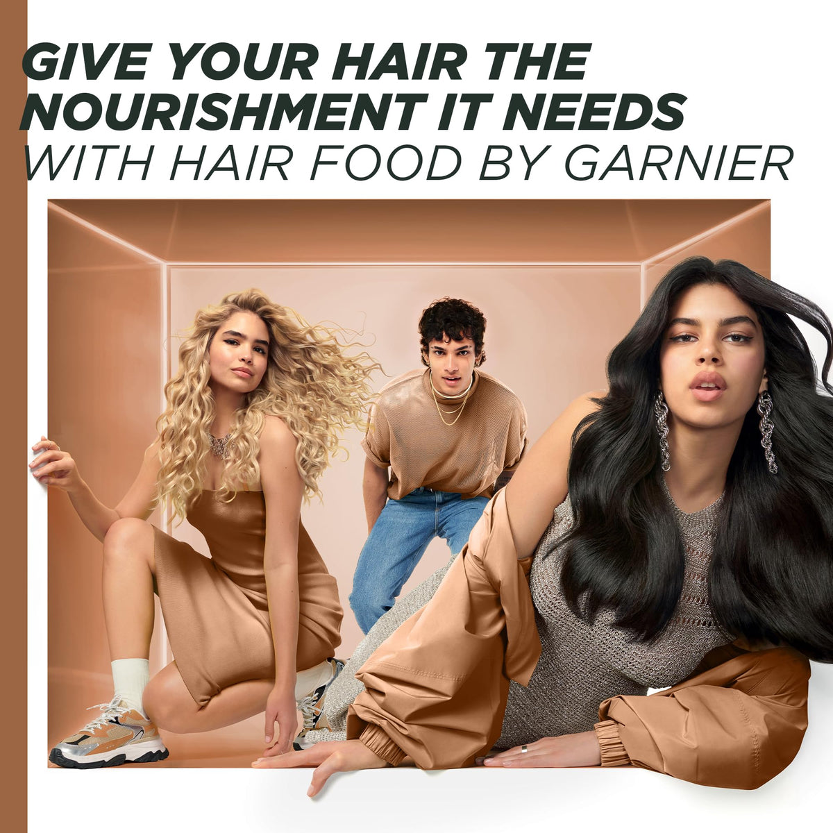 Garnier Hair Food Multi-use, 3-in-1 Hair Treatment Mask, Banana, 400ml