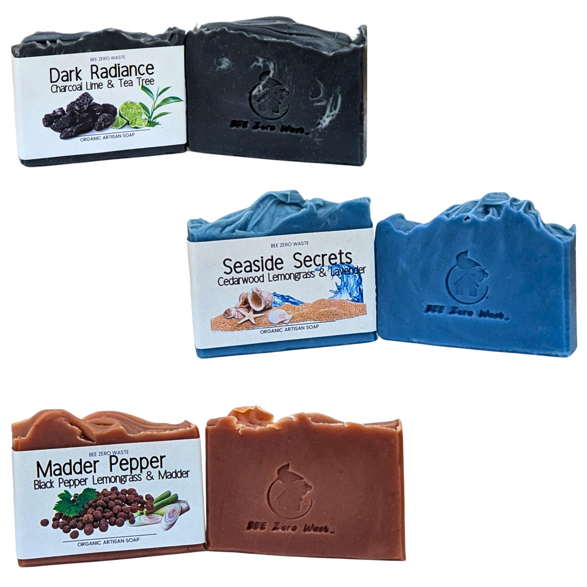 Handmade Natural Soap Bar Set | UK Artisan Cold Processed Vegan Soaps | Organic, Cruelty-Free, Palm Oil-Free | Essential Oil Scented | Floral, Herbal & Citrus Soap Gift Set (Floral)
