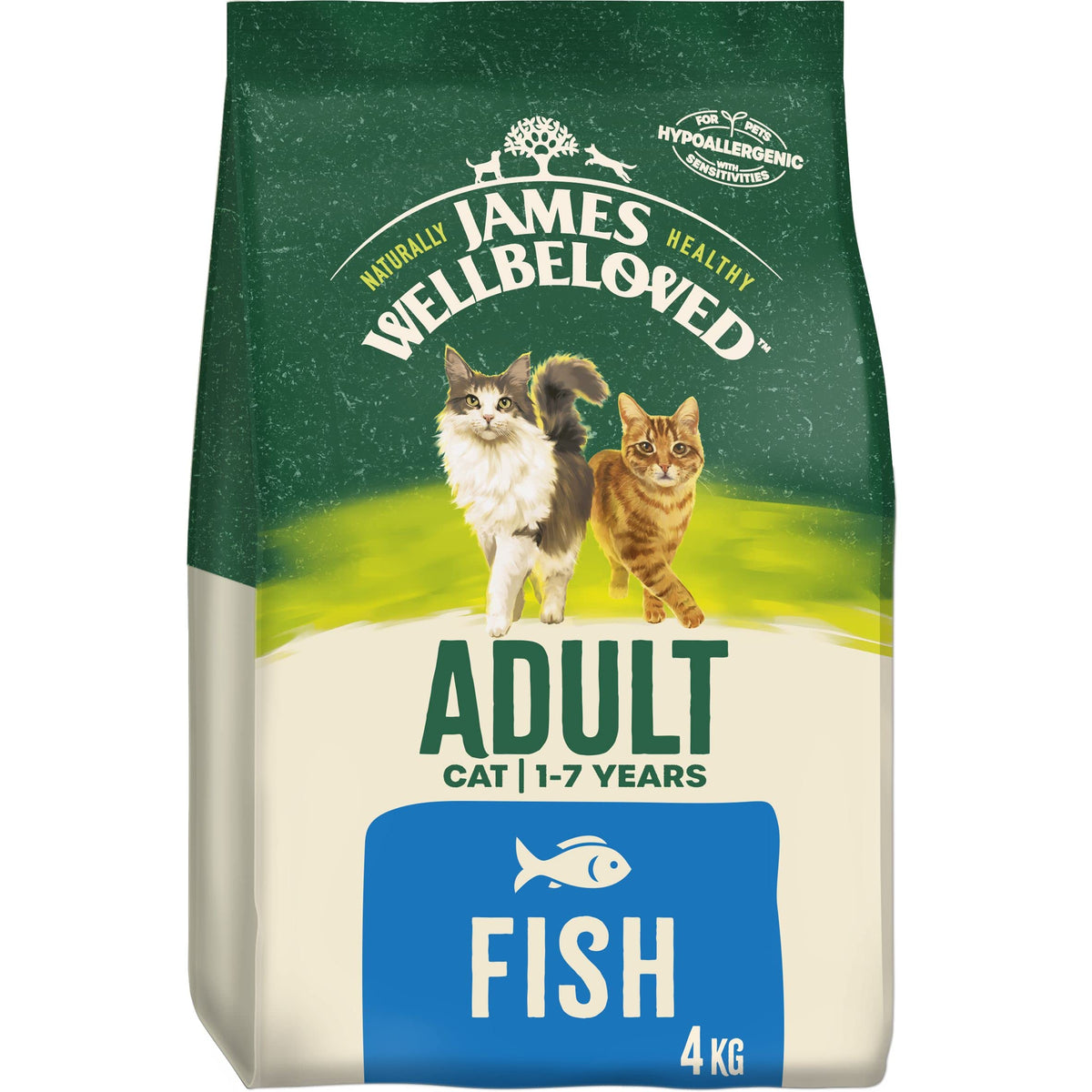 James Wellbeloved Hypoallergenic Dry Cat Food for Adult Cats Turkey 4 kg