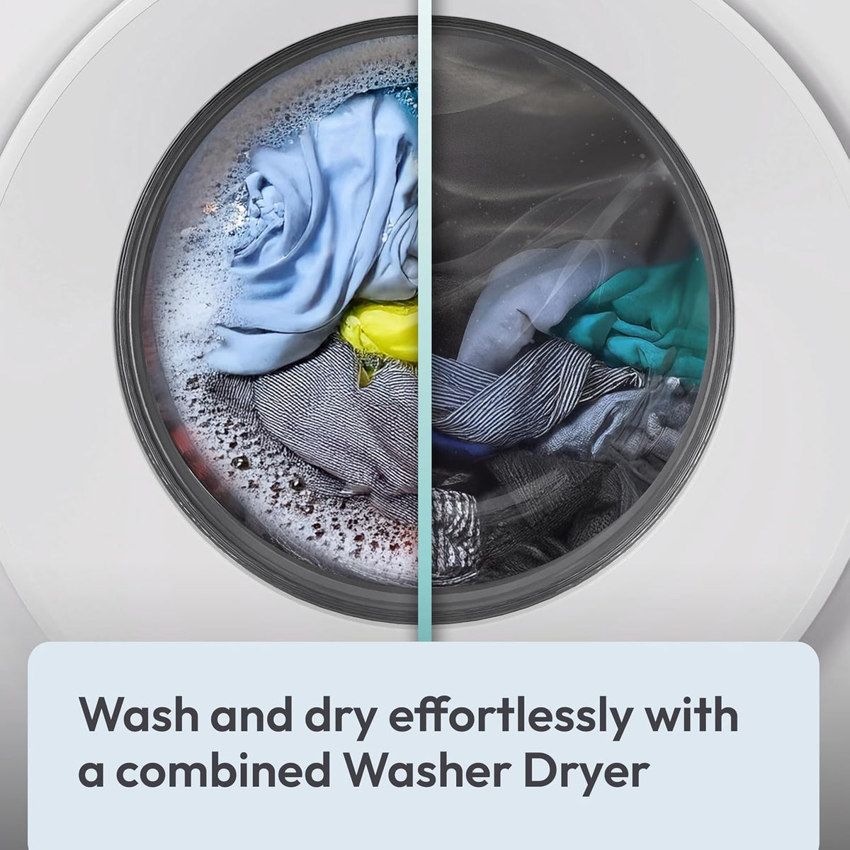 Candy Quick Pro Washer Dryer, 9kg Wash + 6kg Dry, Black, A-20%/D, 1400 RPM