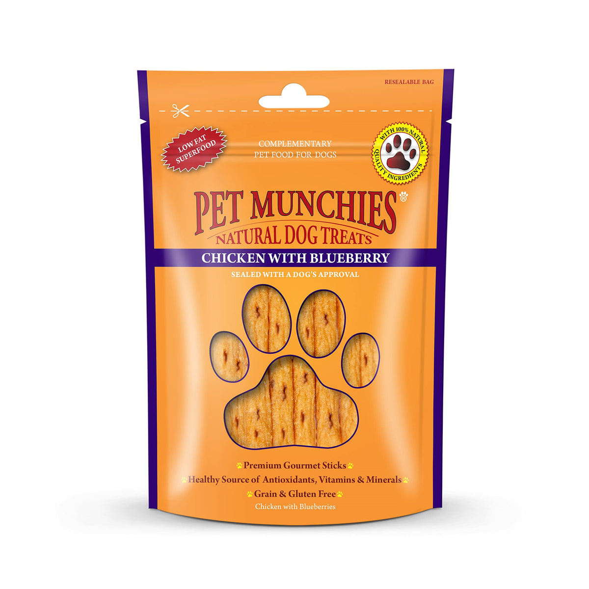 Pet Munchies Venison & Beef Liver Dog Training Treats, Grain Free Tasty Bites with Natural Real Meat, Low in Fat 50g