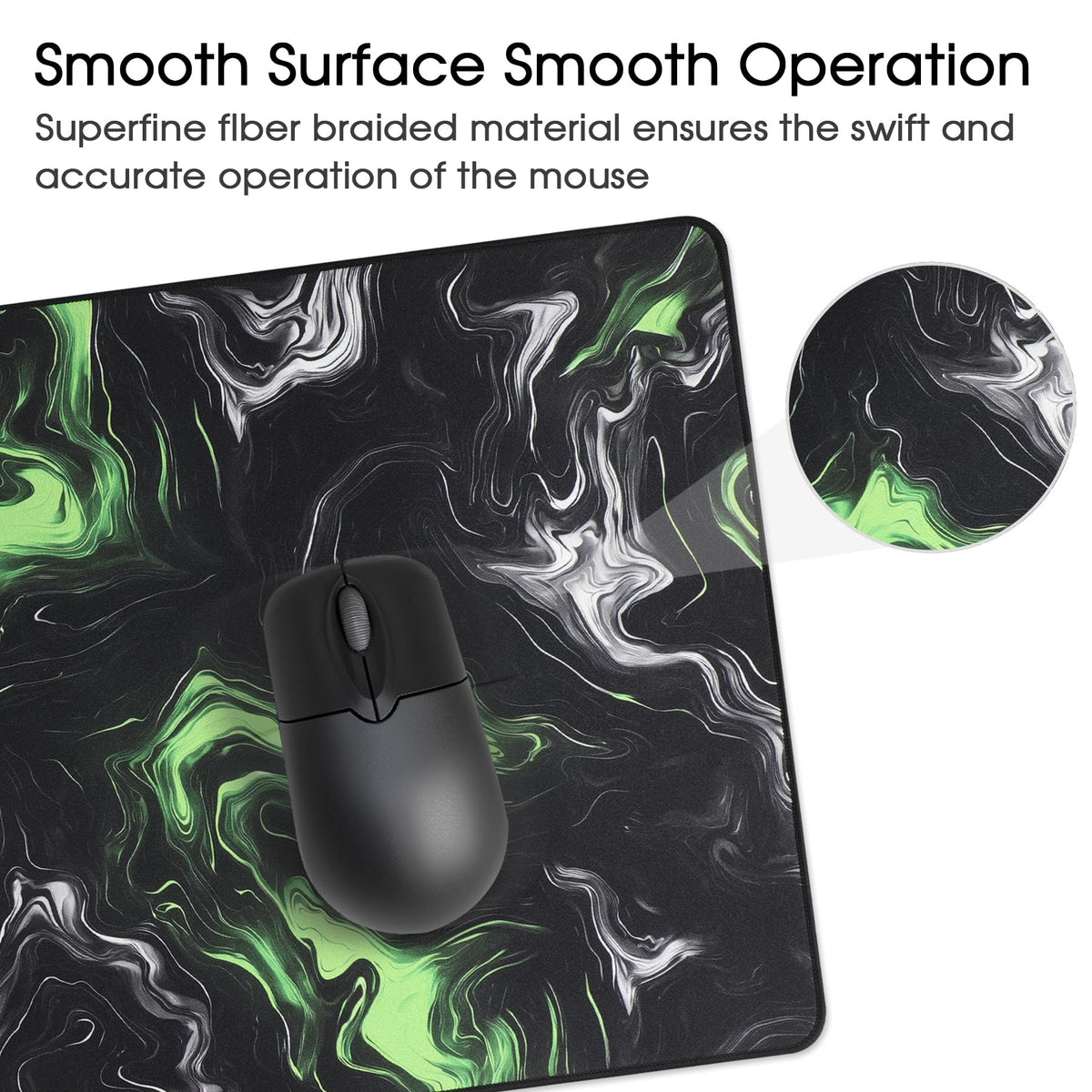 Gaming Mouse Mat/Large Mouse Pad 900 x 400 x 3mm / XXL mouse pad/large size | improved precision and speed | rubber base for stable grip on smooth surfaces | non-slip (90x40 Black)