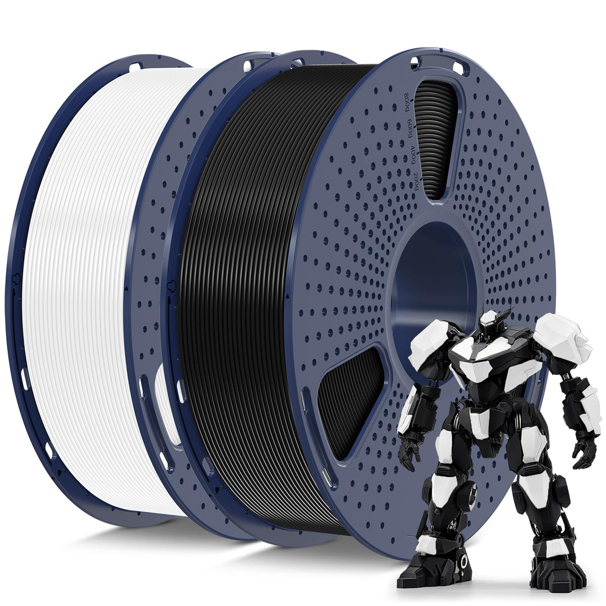 SUNLU PETG Filament 1.75mm Black PETG, High Toughness 3D Printer Filament
