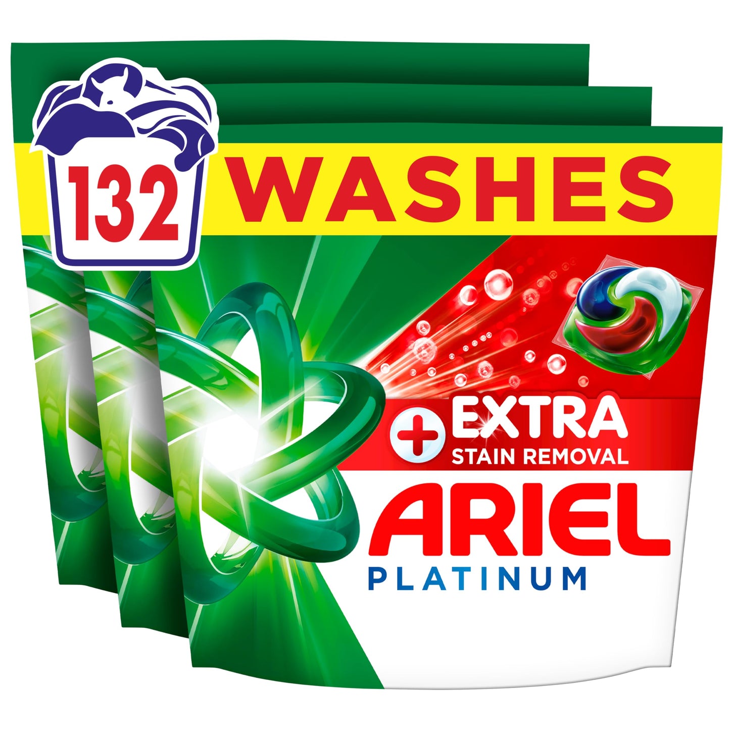Ariel Platinum Washing Pods Extra Stain Removal (44ctx3) 132ct