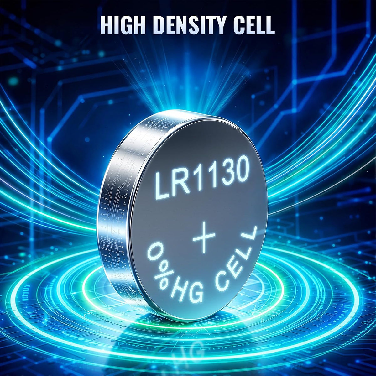 POWEROWL - 40 Pack LR1130 AG10 1.5V Button Cell Batteries for Watches