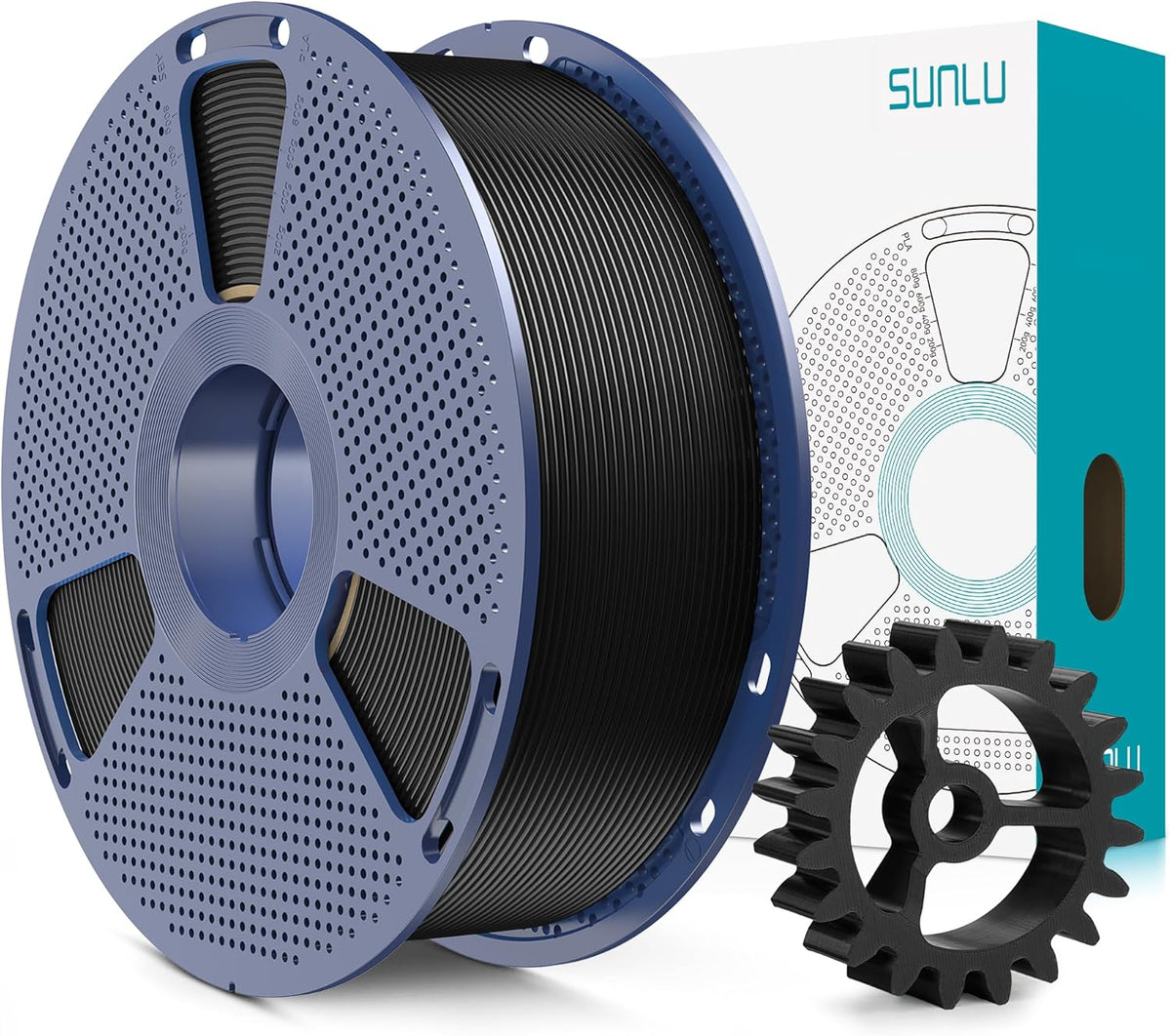 SUNLU Upgrade PLA+2.0 Filament, Next-Gen PLA+ 3D Printer Filament 1.75mm