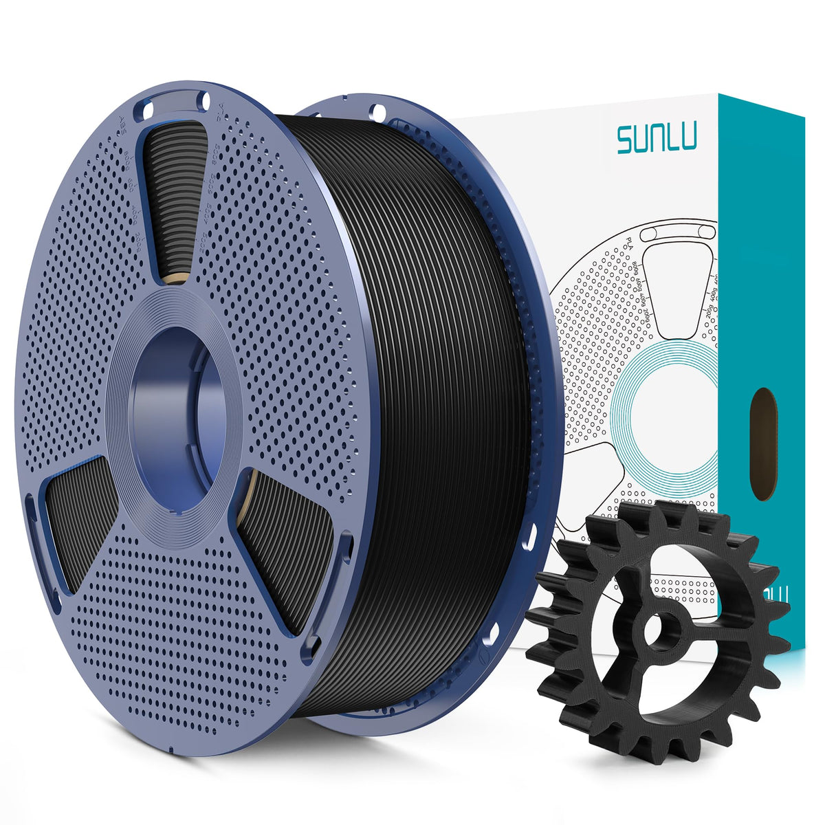 SUNLU Upgrade PLA+2.0 Filament, Next-Gen PLA+ 3D Printer Filament 1.75mm