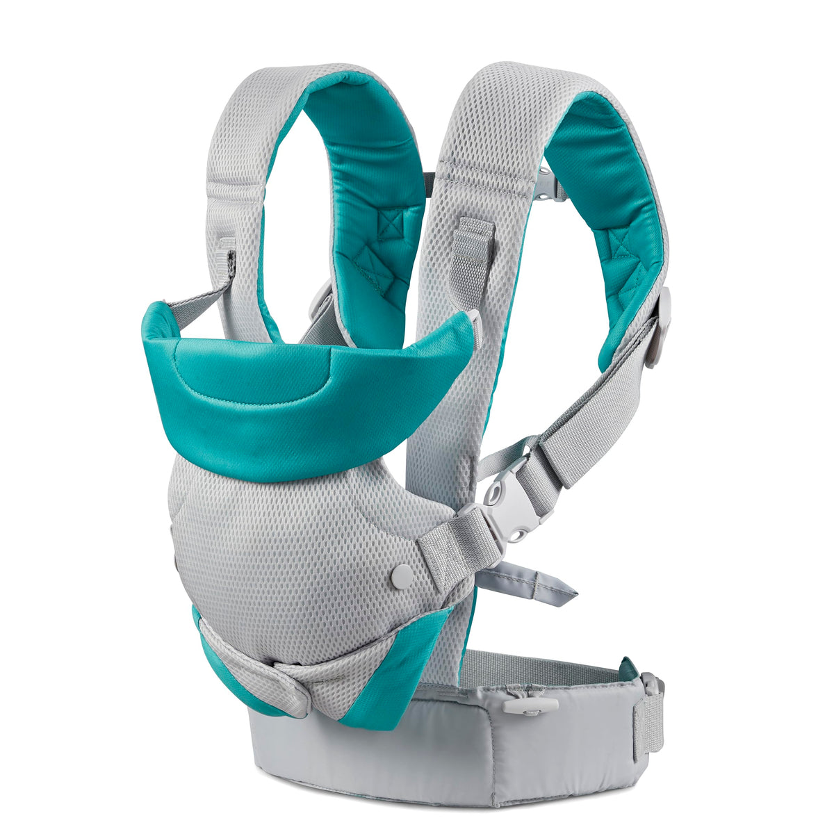 Infantino Flip Advanced 4-in-1 Baby Carrier - Ergonomic, Convertible, Face-in and Face-Out Front and Back Baby Carrier for Newborn to Toddler 3,6-14,5kg, Grey
