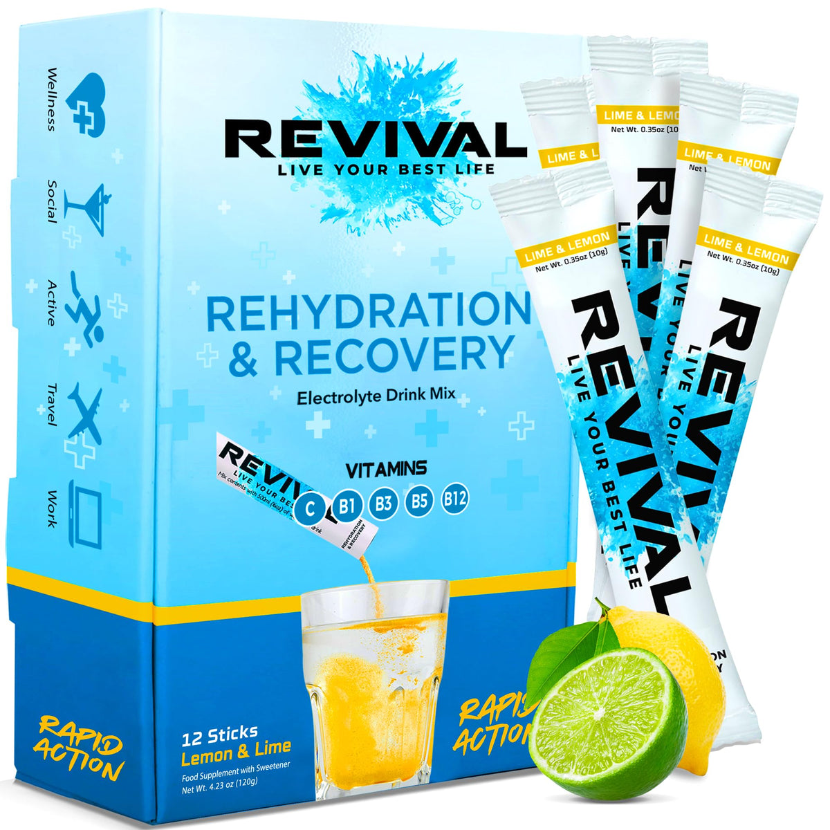 Revival Rapid Rehydration Electrolytes Powder