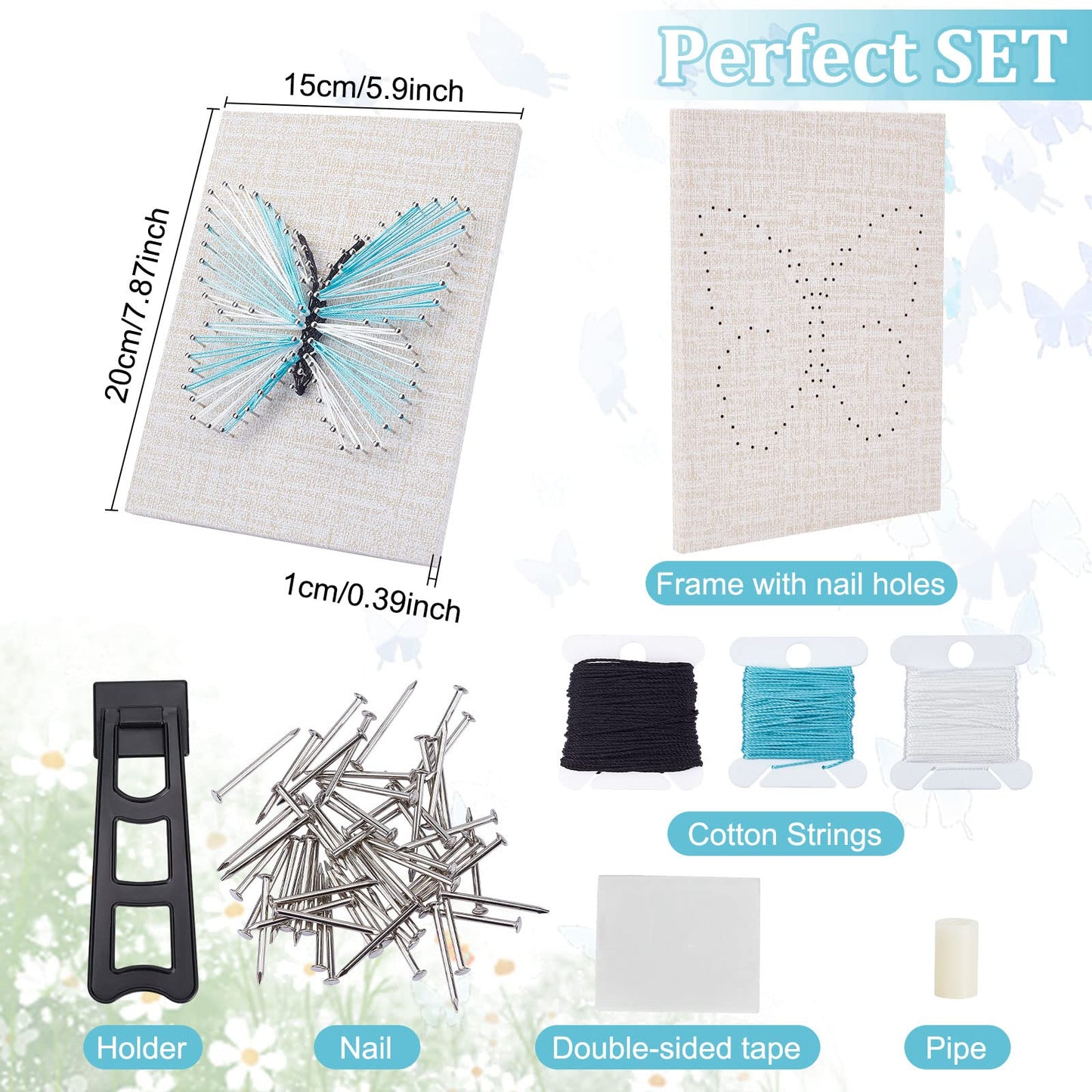 WEBEEDY 3D String Art Kit for Adults Beginners, DIY Bee String Art and Craft Kit Include All Accessories and Frame, Home Wall Decor Birthday Party Handmade Gift for Women Mother's Day Holiday