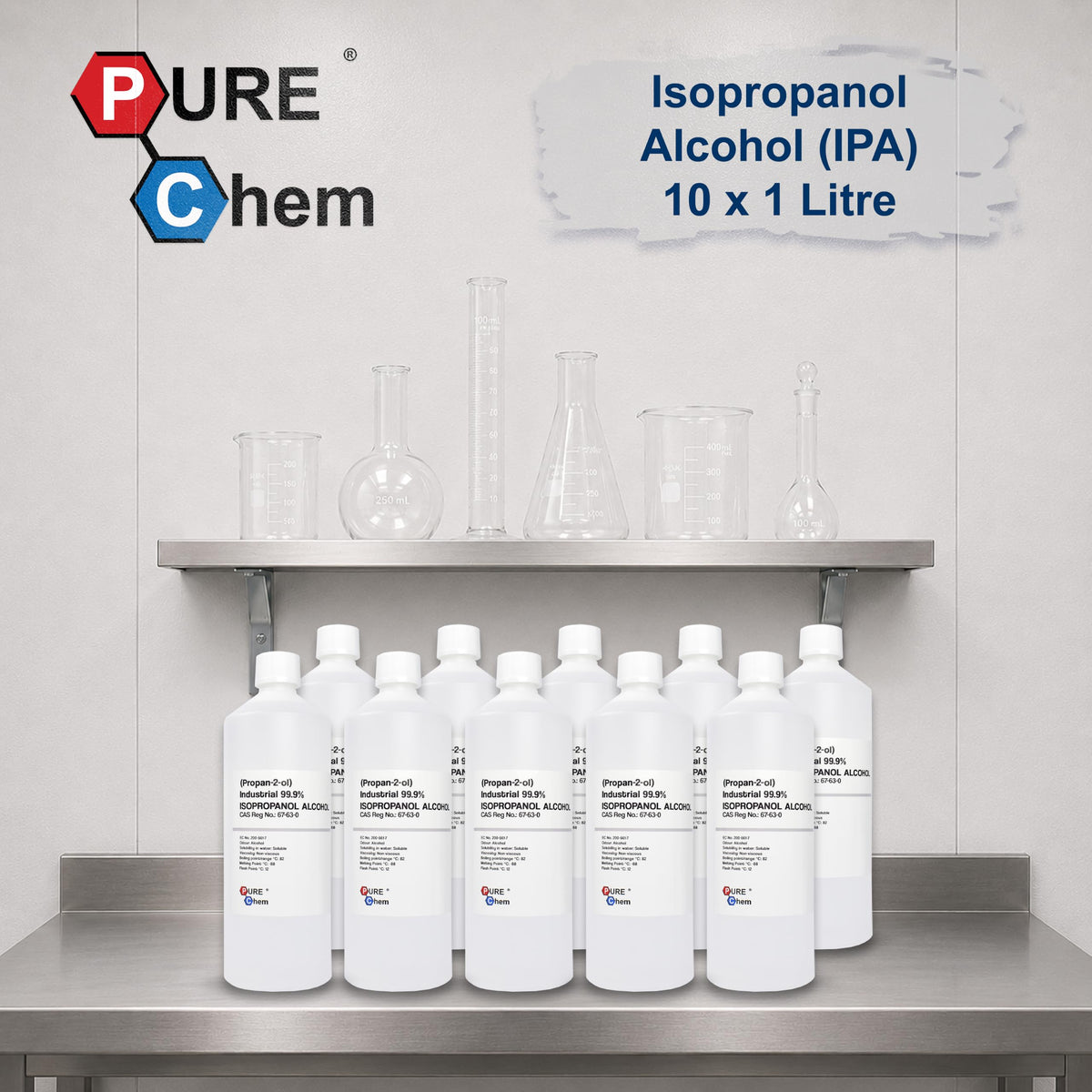 Pure Chem Isopropyl Alcohol Isopropanol IPA Rubbing Alcohol Cleaning 99.9%