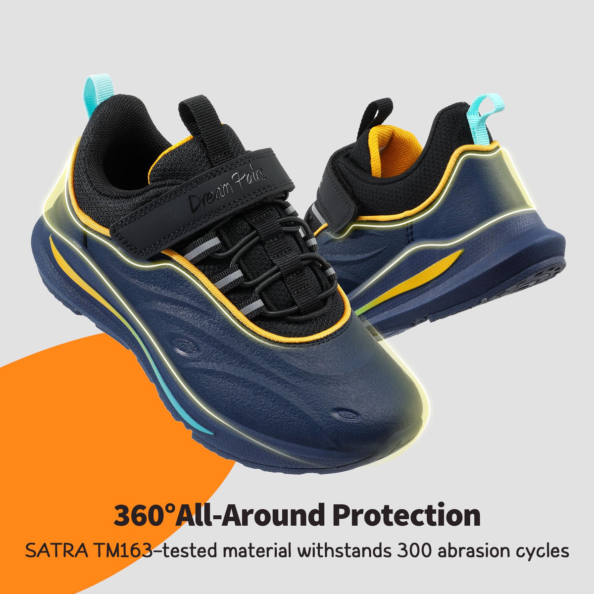 DREAM PAIRS Waterproof Boys Fashion Trainers