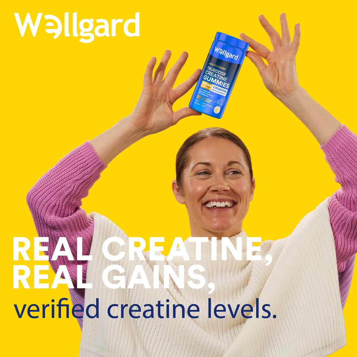 Wellgard Kids Calcium & D3 Gummies - 2 Month Supply - Vegan Chewable Calcium and Vitamin D3 Gummies, Mixed Berry Flavour