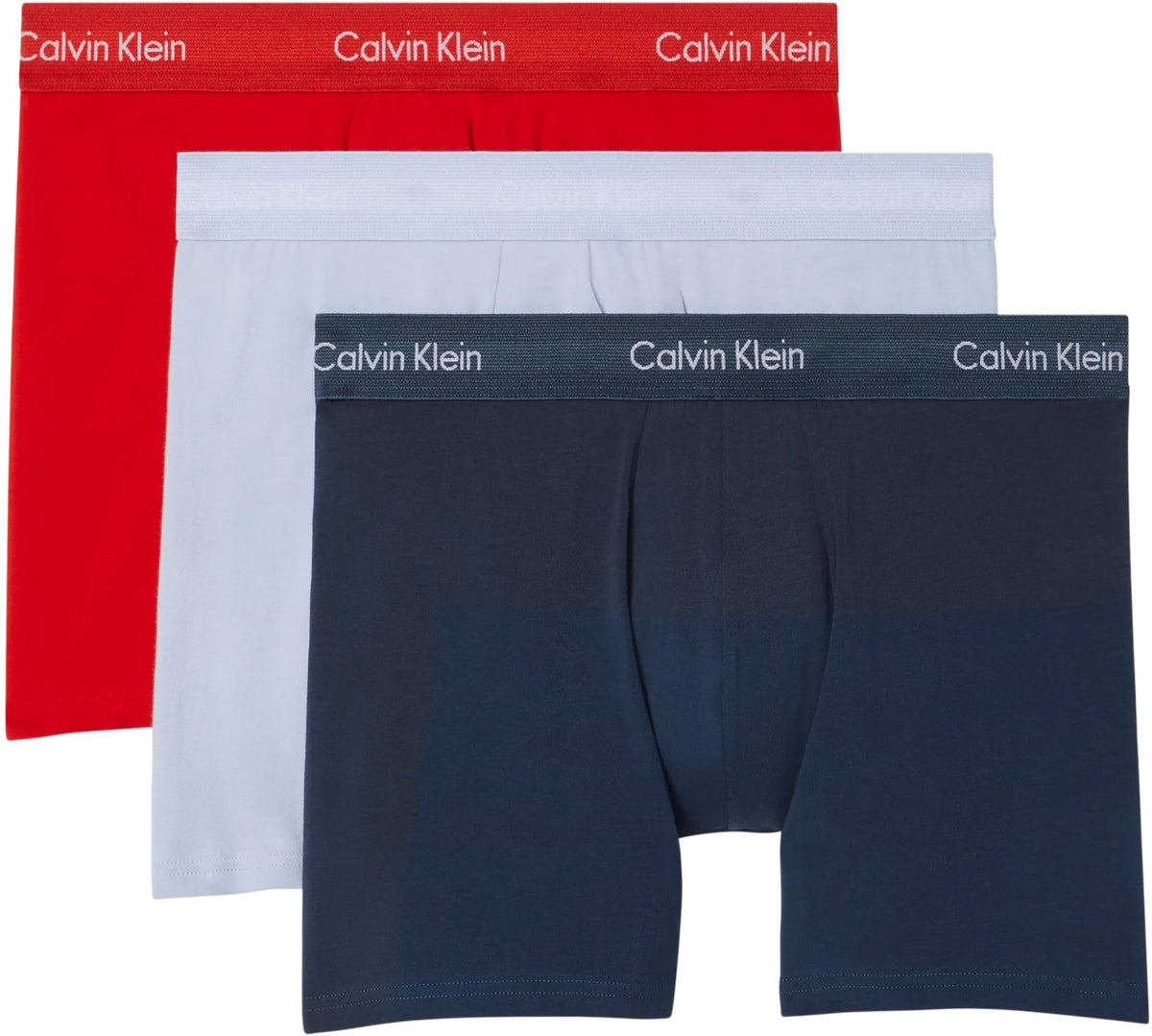 Calvin Klein Men’s 3 Pack Boxer Briefs with Logo Waistband