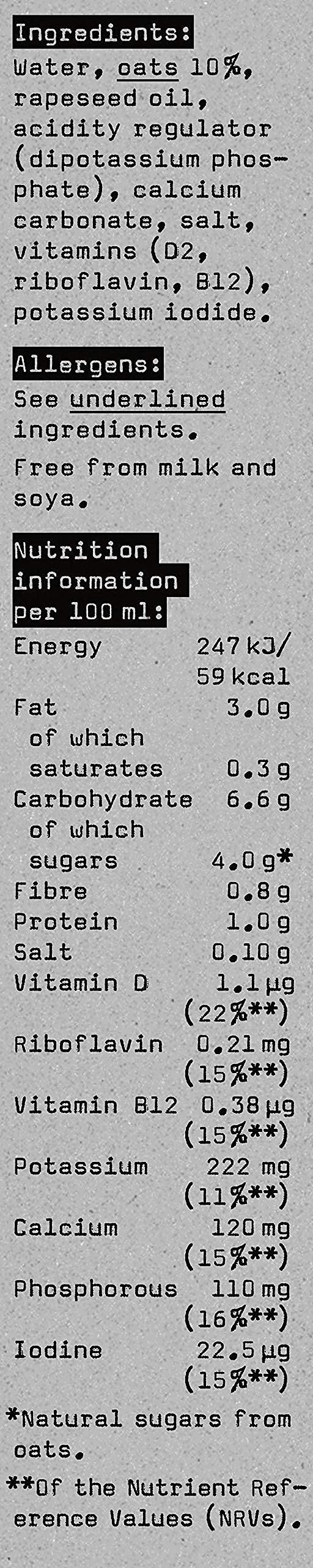 Oatly Barista Oat Drink Long Life 6x1Litre