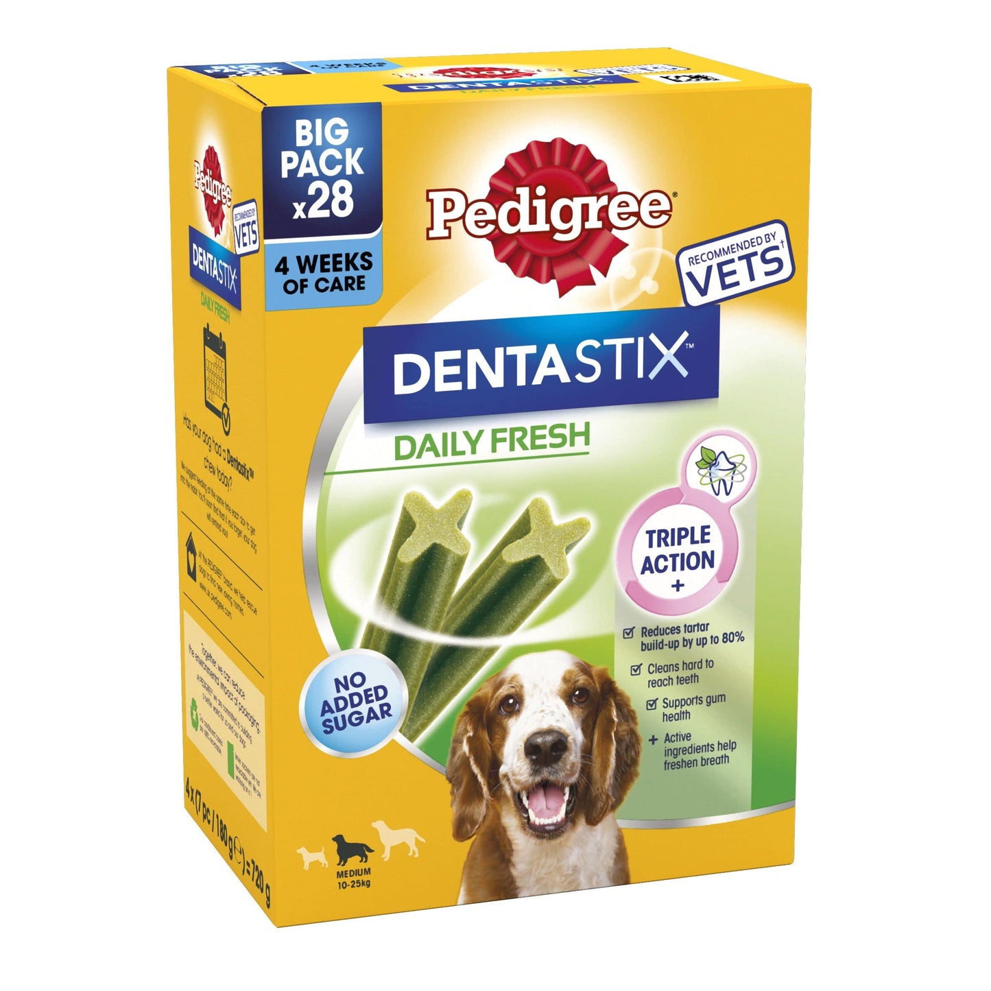 Pedigree DentaStix - Daily Dental Chews For Medium Dogs (10-25 kg), 112 Sticks