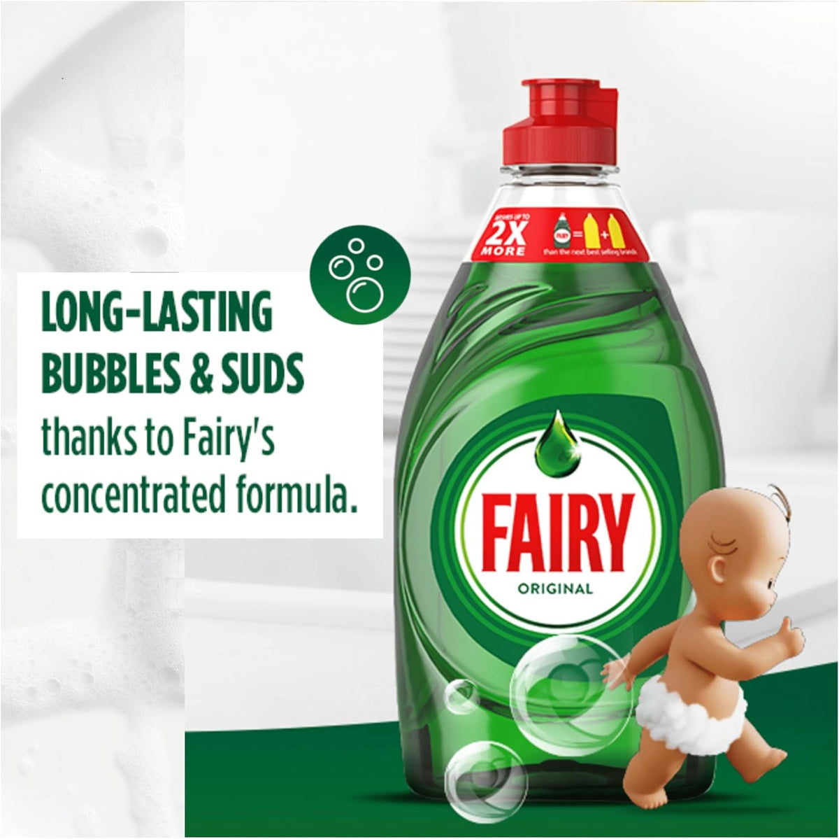 Fairy Original Washing up Liquid with Liftaction 1450ML