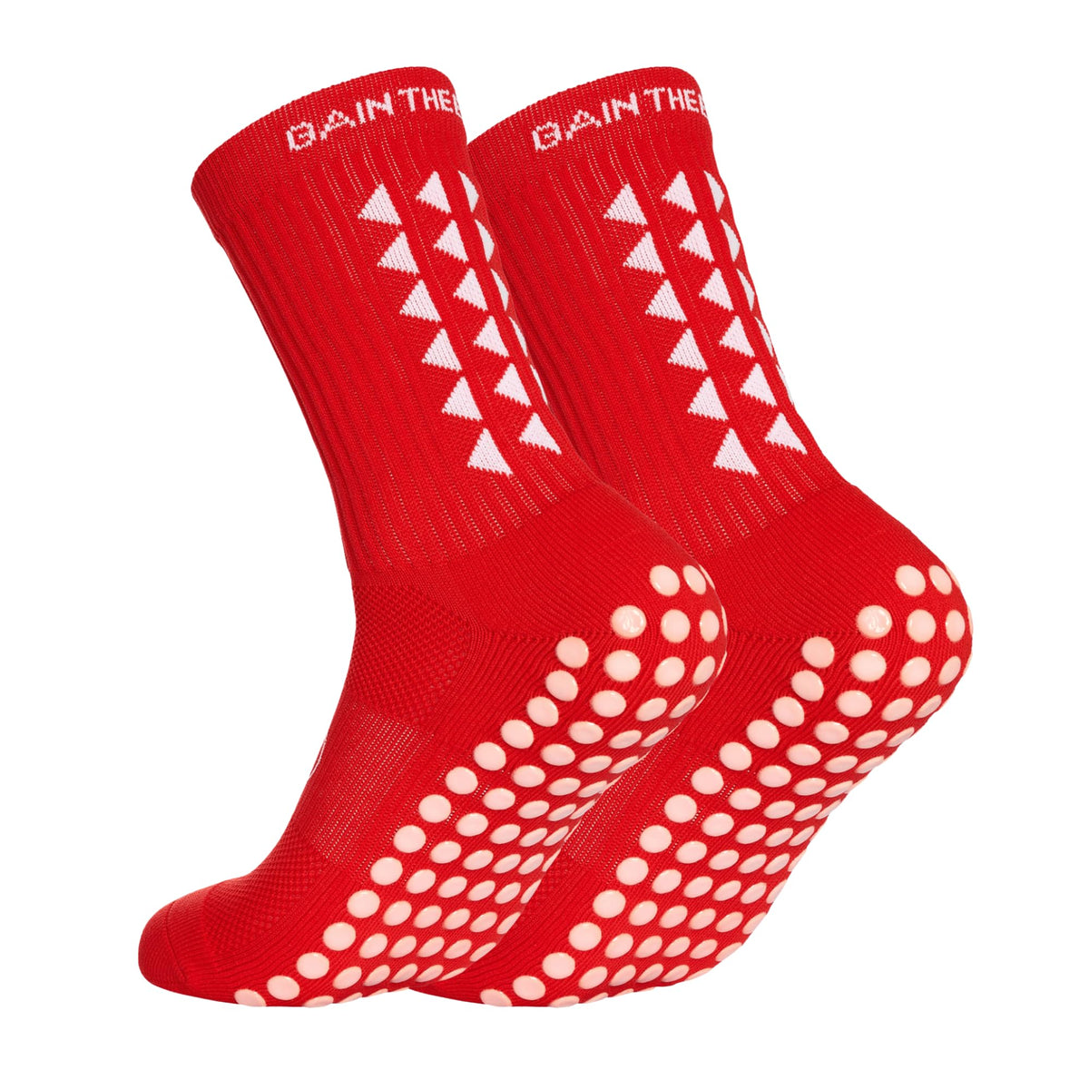 Gain The Edge Football Grip Socks 3.0-2pc and 4pc Set - Non Slip Football Socks - Updated Model