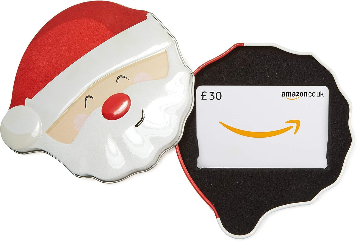 Amazon.co.uk Gift Card for Custom Amount in a Santa Smile Tin