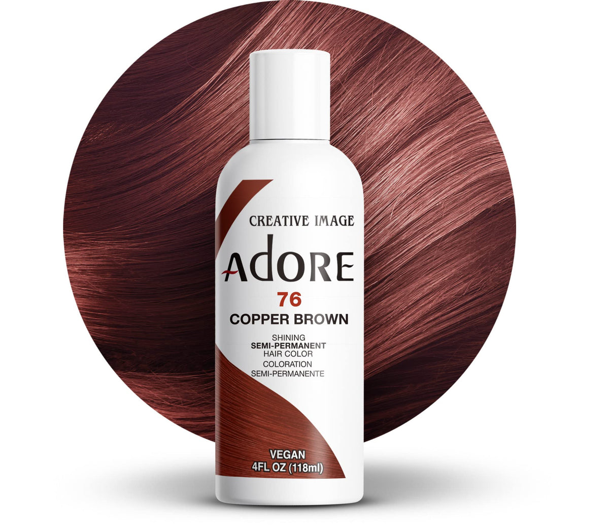 Adore Shining Semi Permanent Hair Colour 121 Jet Black – Vibrant Black Hair Dye, Vegan & Cruelty-Free, Ammonia, Peroxide & Alcohol Free