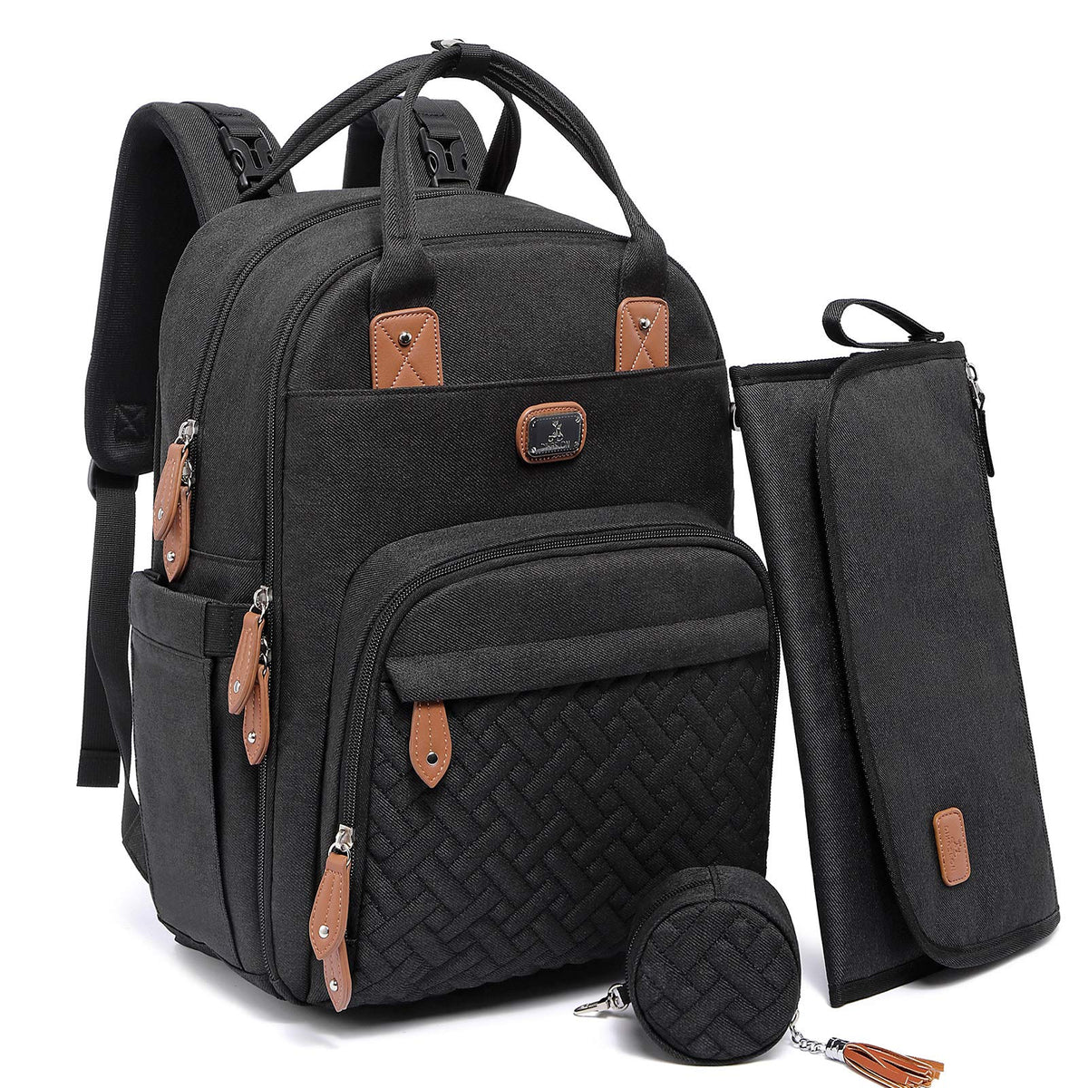 Dikaslon Baby Changing Bags Backpack, Large Baby Bag, 19 Pockets, Outdoors