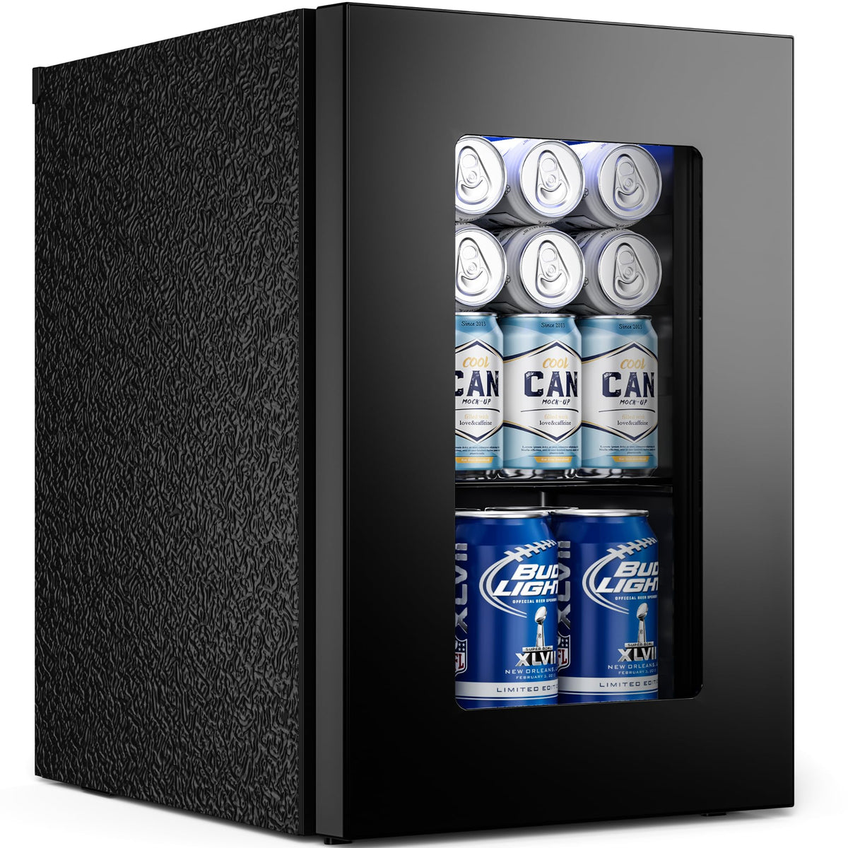 JUMMICO Compressor Beverage Cooler 36L 4-16°C Digital Display Black