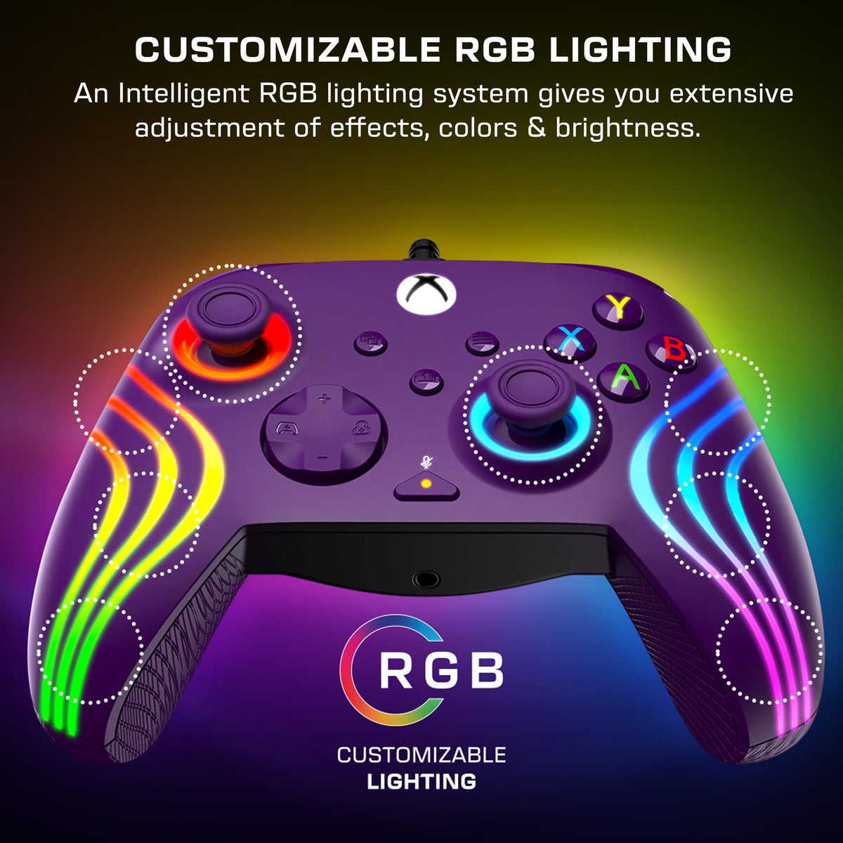 Turtle Beach Afterglow Wave Wired RGB Gaming Controller for XBOX & PC